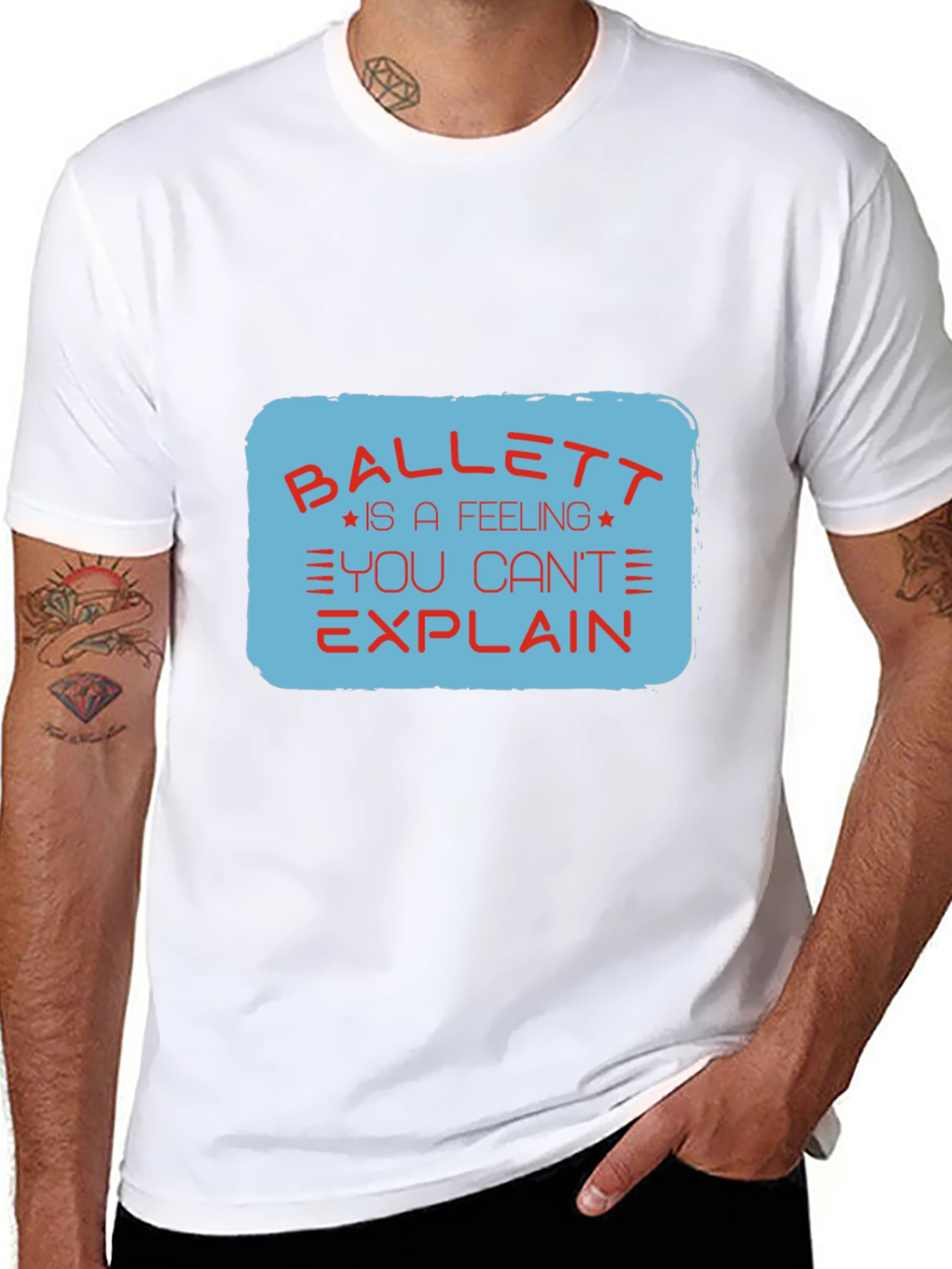 Ballett Feeling Mens Black Graphic Tee