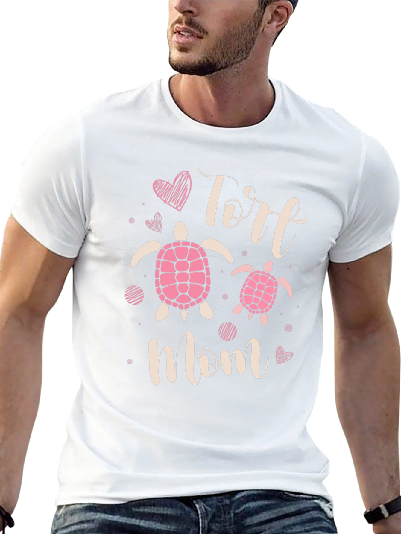 Tort Mom Graphic Tee - Cute Turtle Design