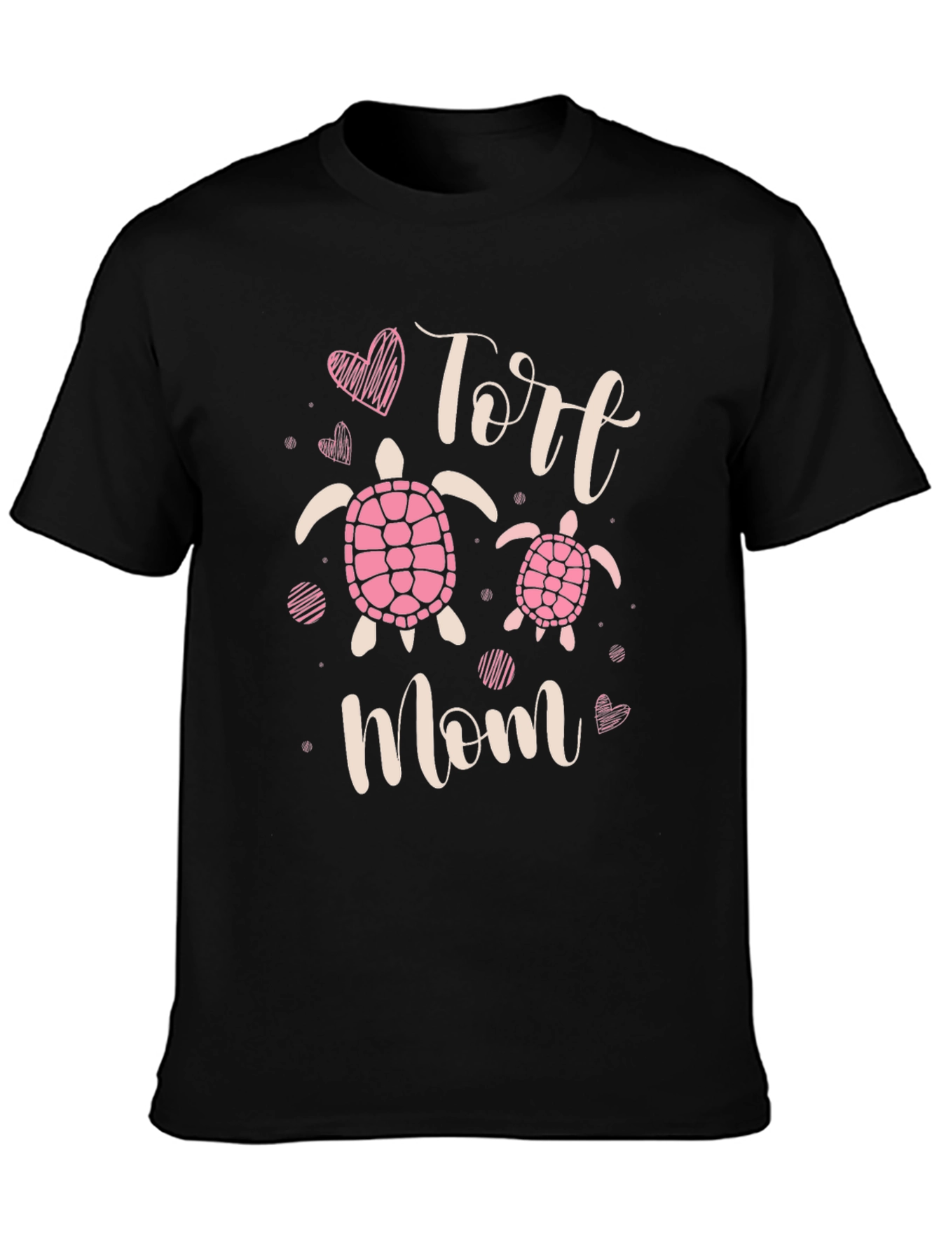 Tort Mom Graphic Tee - Cute Turtle Design