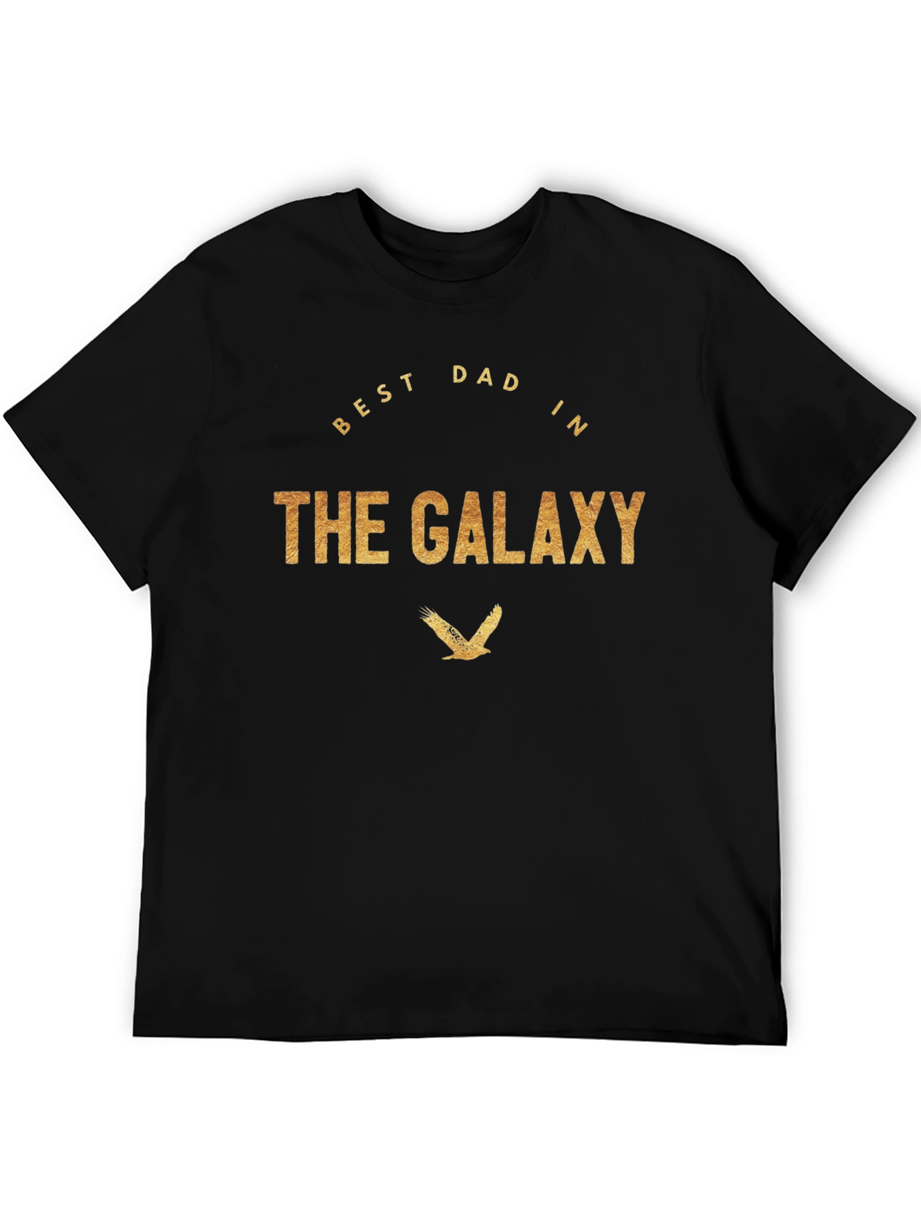 Best Dad in The Galaxy Black T-Shirt