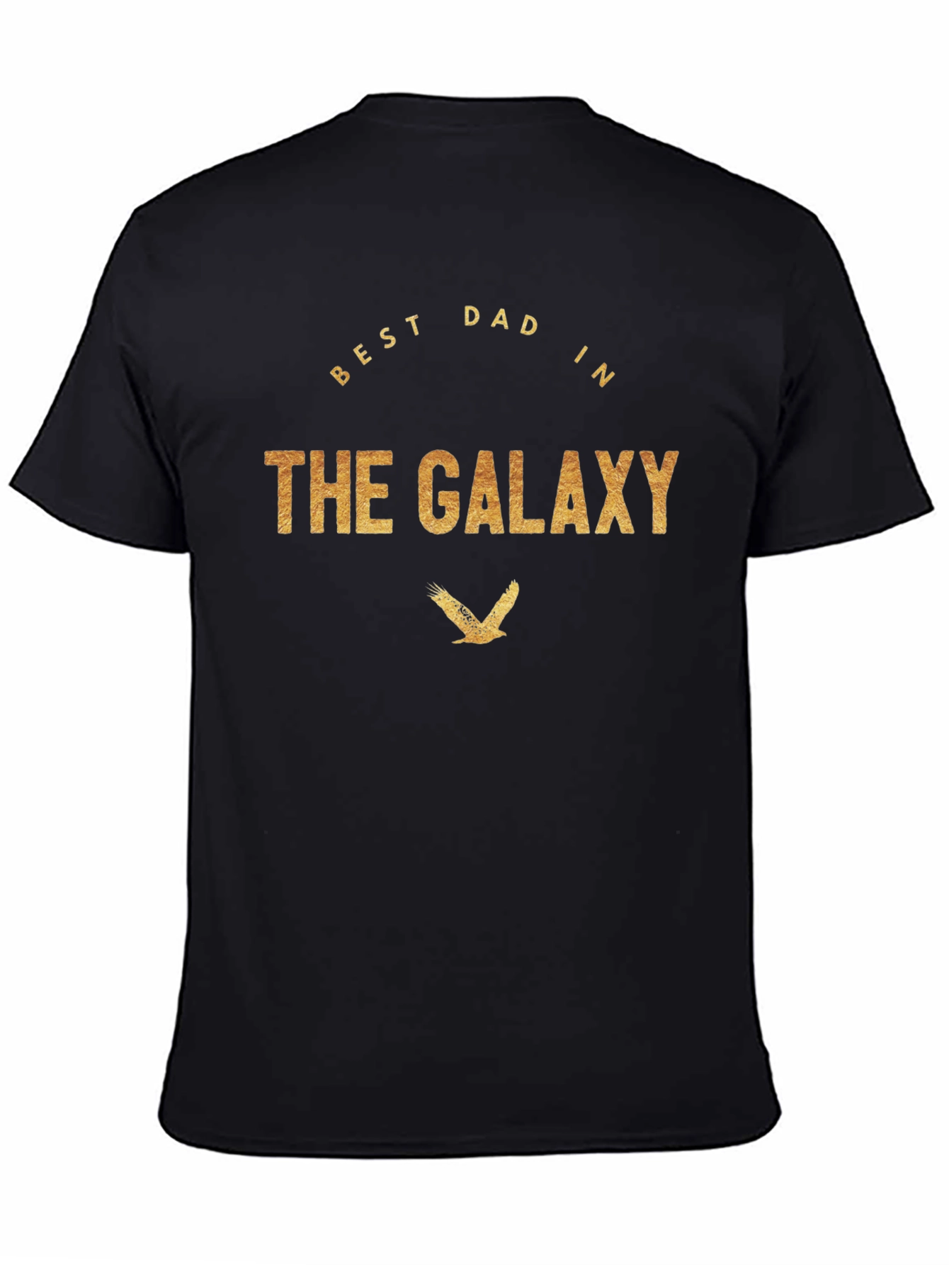Best Dad in The Galaxy Black T-Shirt