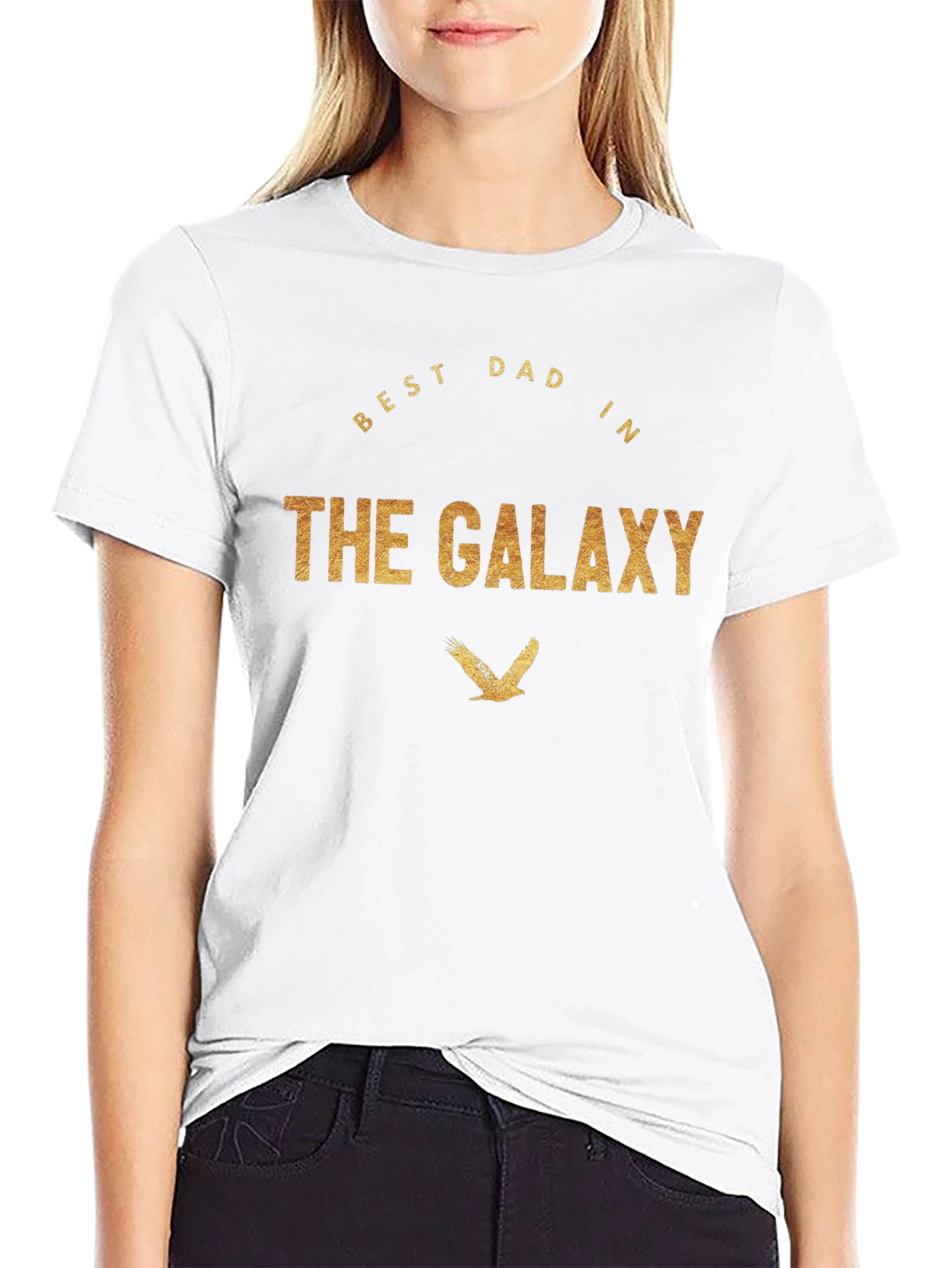Best Dad in The Galaxy Black T-Shirt