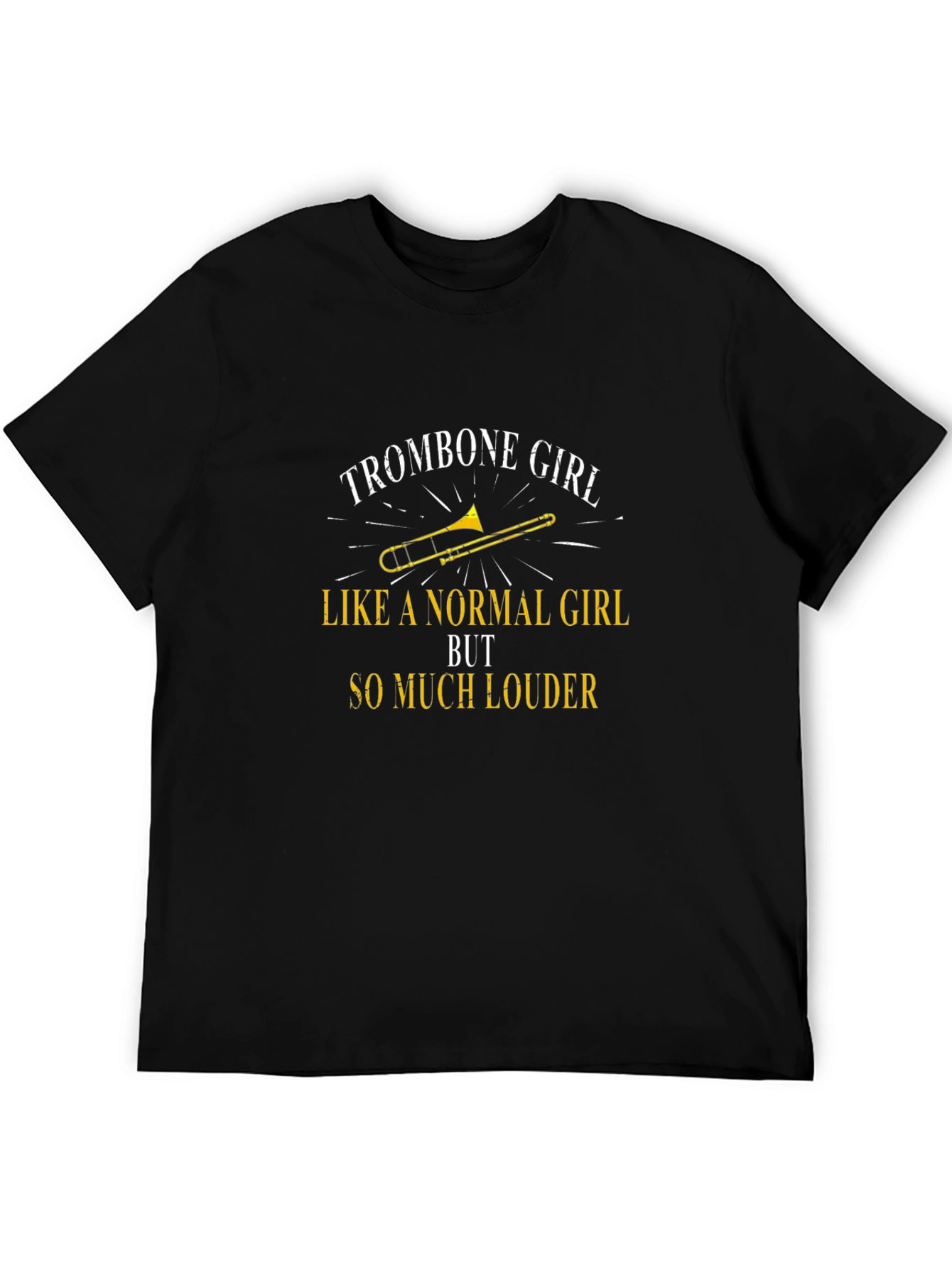 Trombone Girl So Much Louder Black T-Shirt