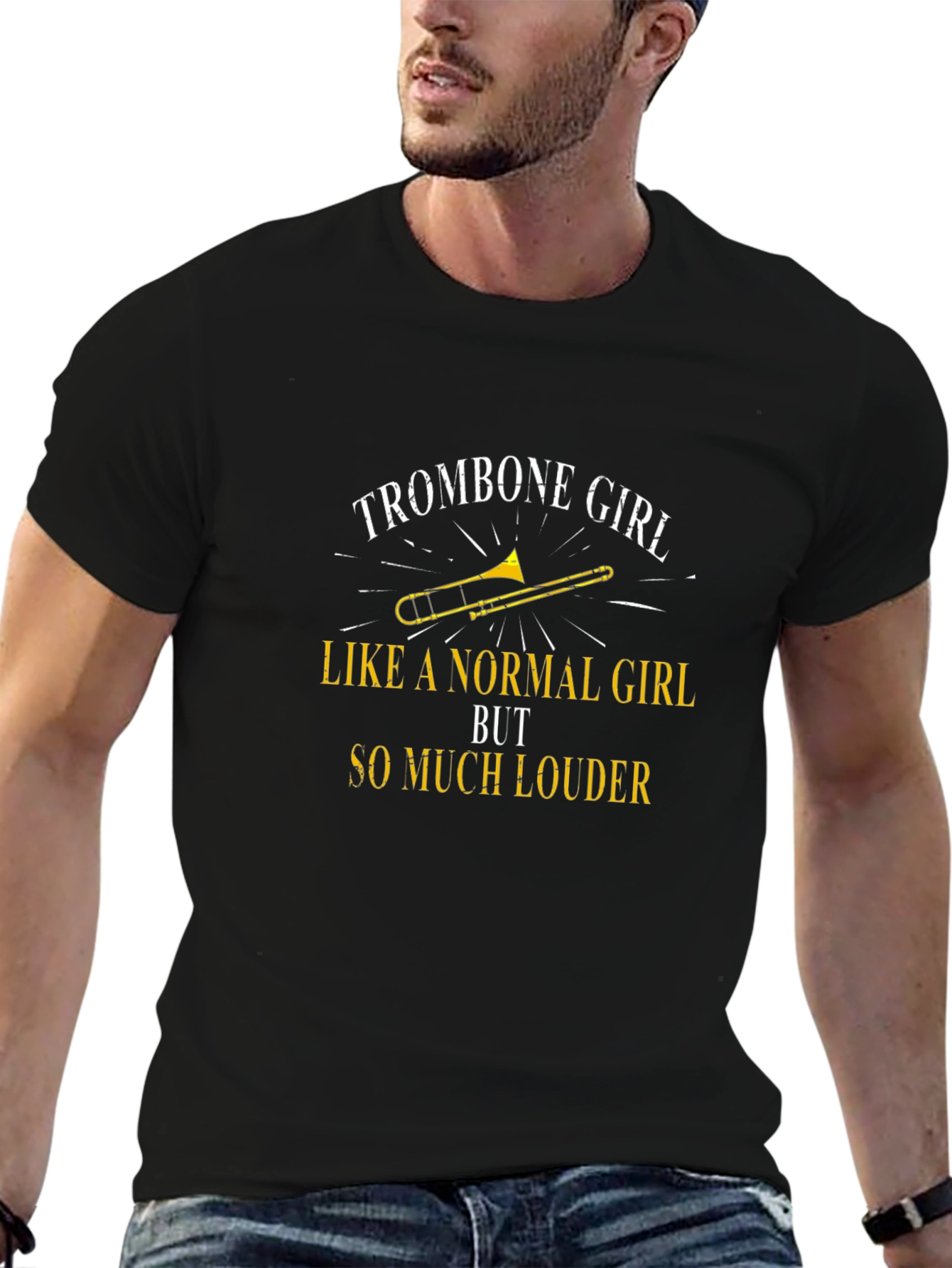 Trombone Girl So Much Louder Black T-Shirt