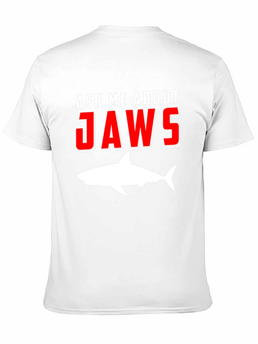 Ask Me About Jaws T-Shirt Shark Movie Tee