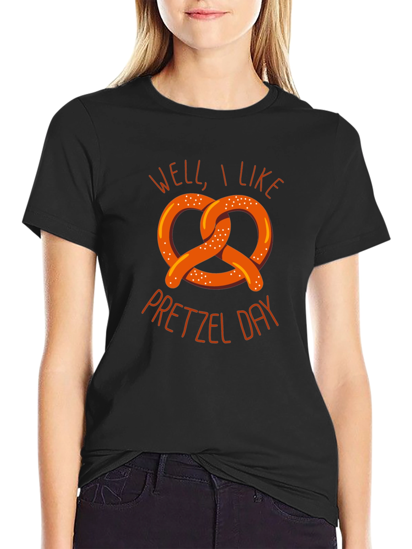 Well I Like Pretzel Day Graphic T-Shirt