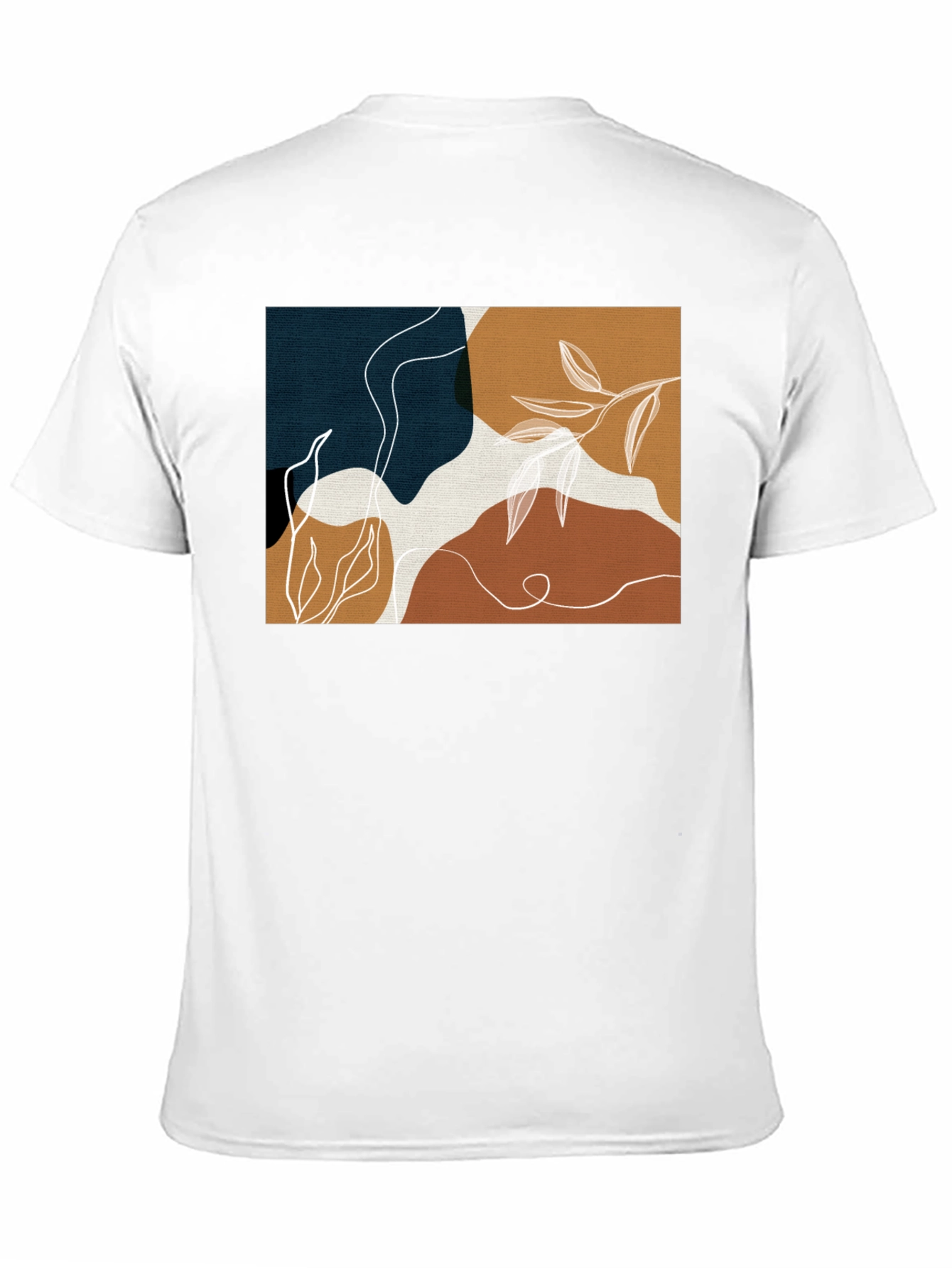 Abstract Botanical T-Shirt: Modern Art Tee