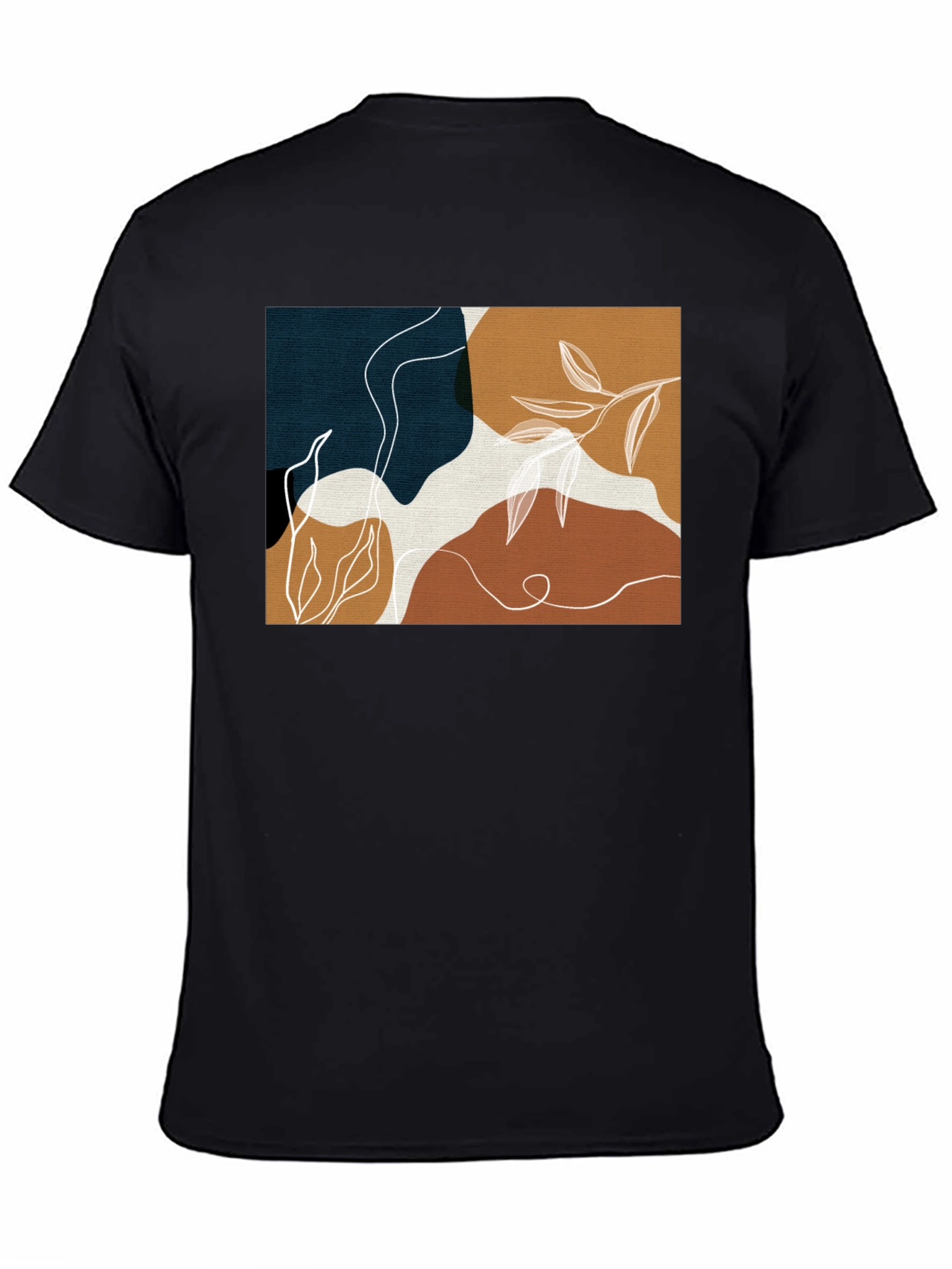 Abstract Botanical T-Shirt: Modern Art Tee