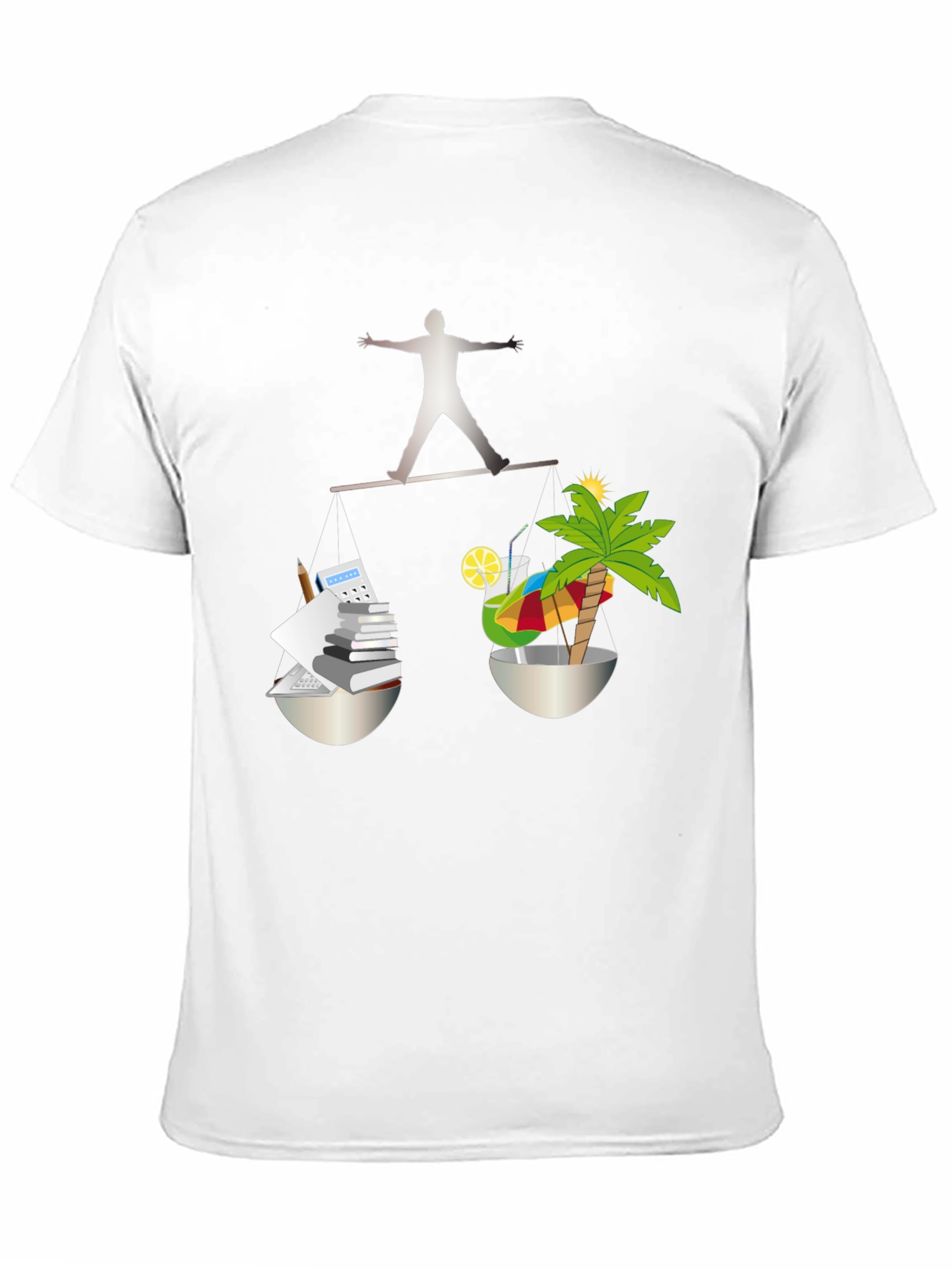 Work-Life Balance T-Shirt - Office & Vacation