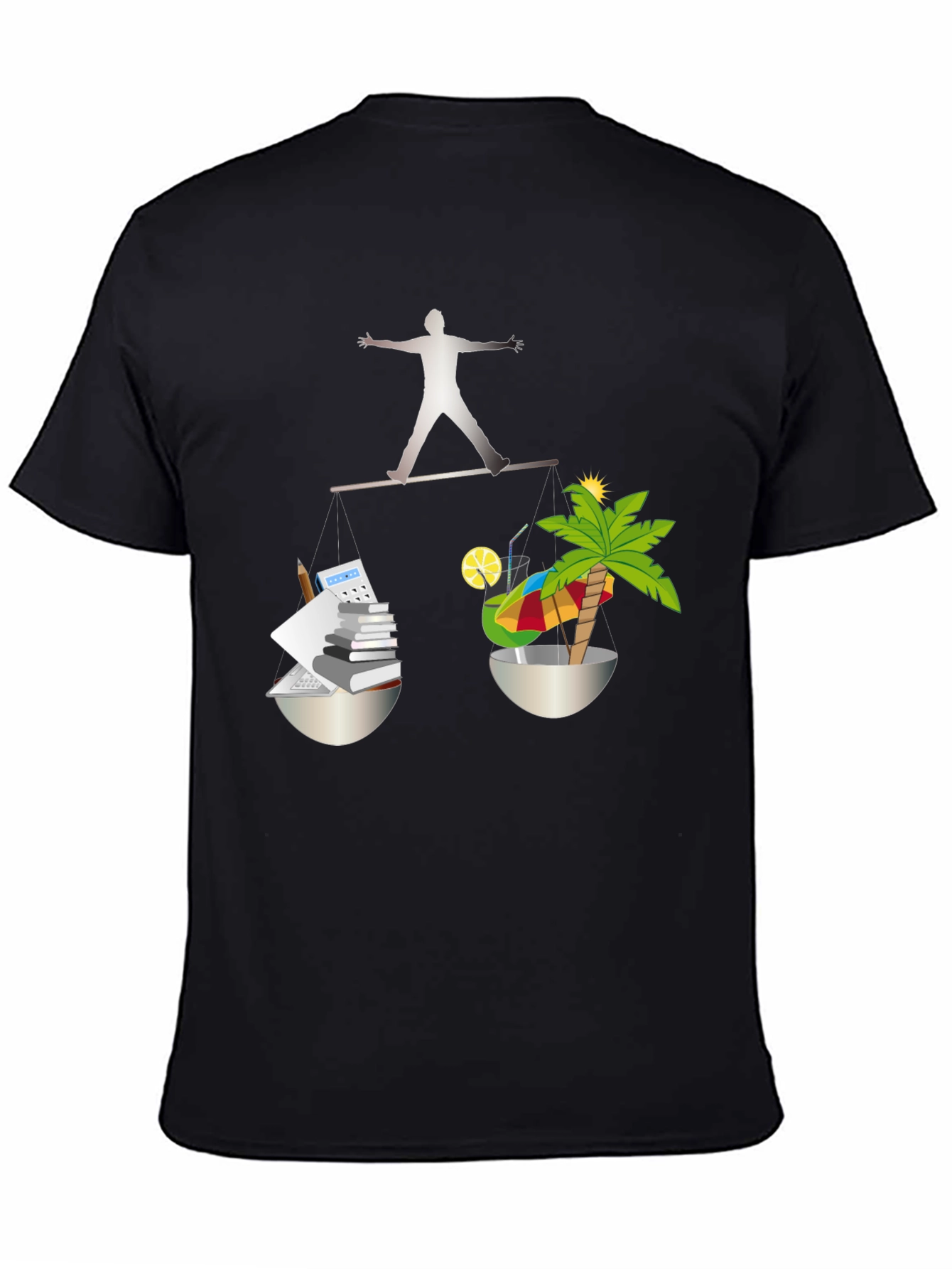 Work-Life Balance T-Shirt - Office & Vacation