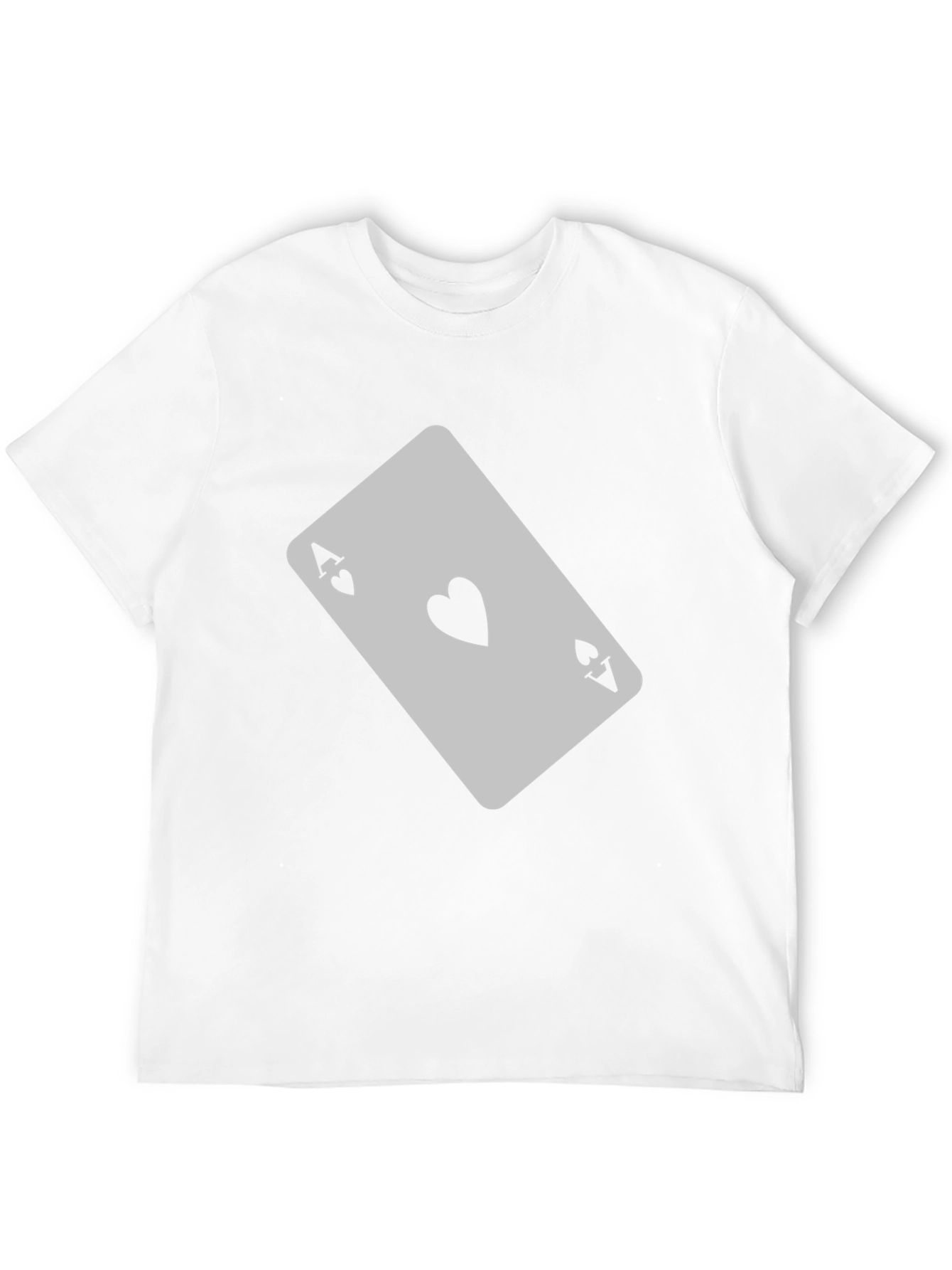 Ace of Hearts Graphic T-Shirt - Black Casual Tee