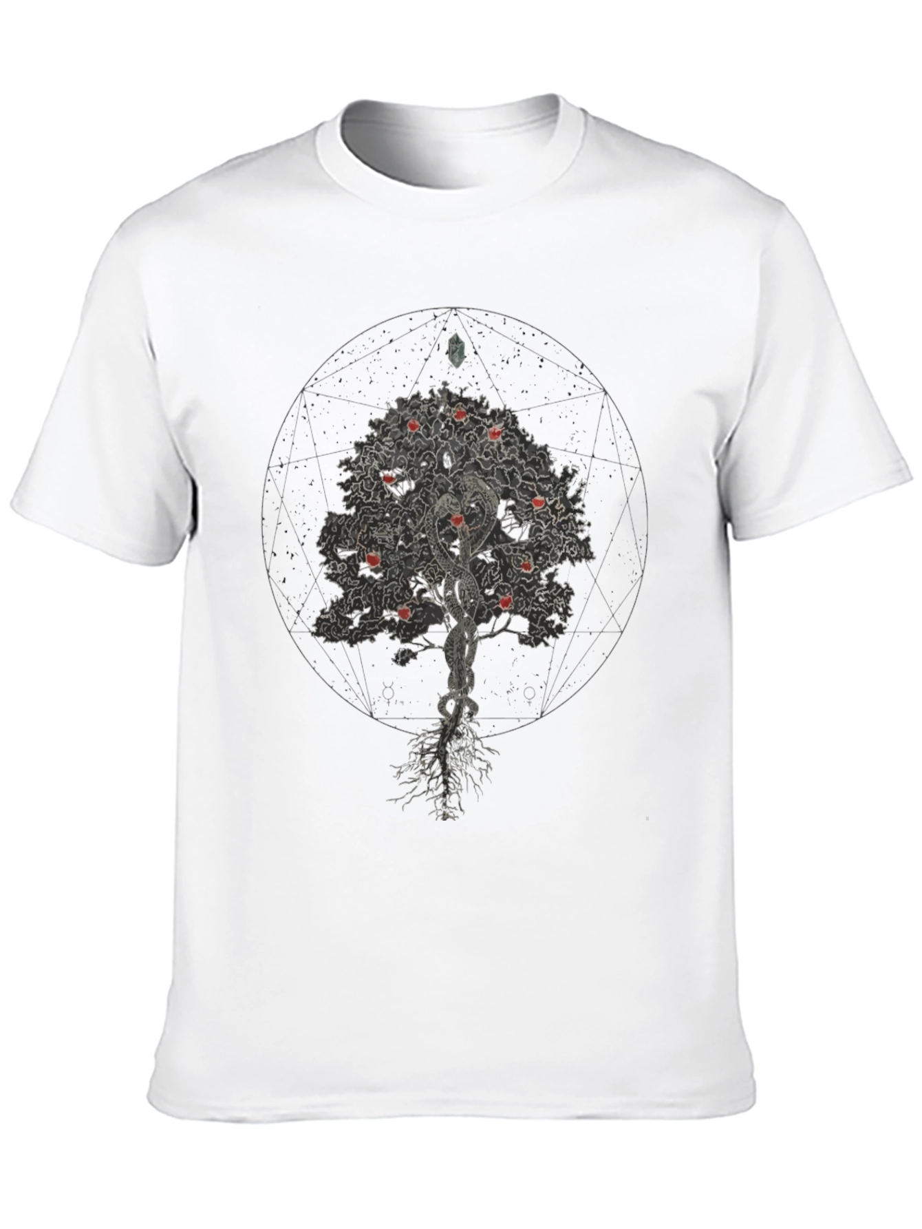 Tree of Knowledge Black Graphic T-Shirt