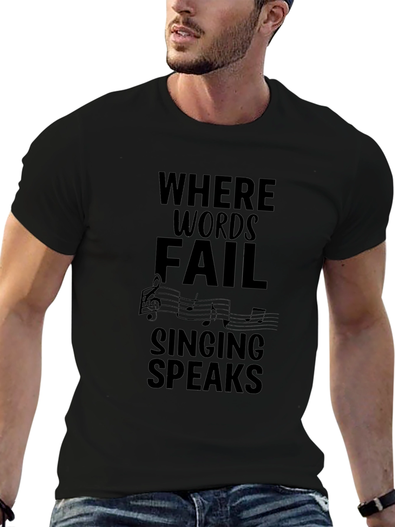 Where Words Fail Music T-Shirt