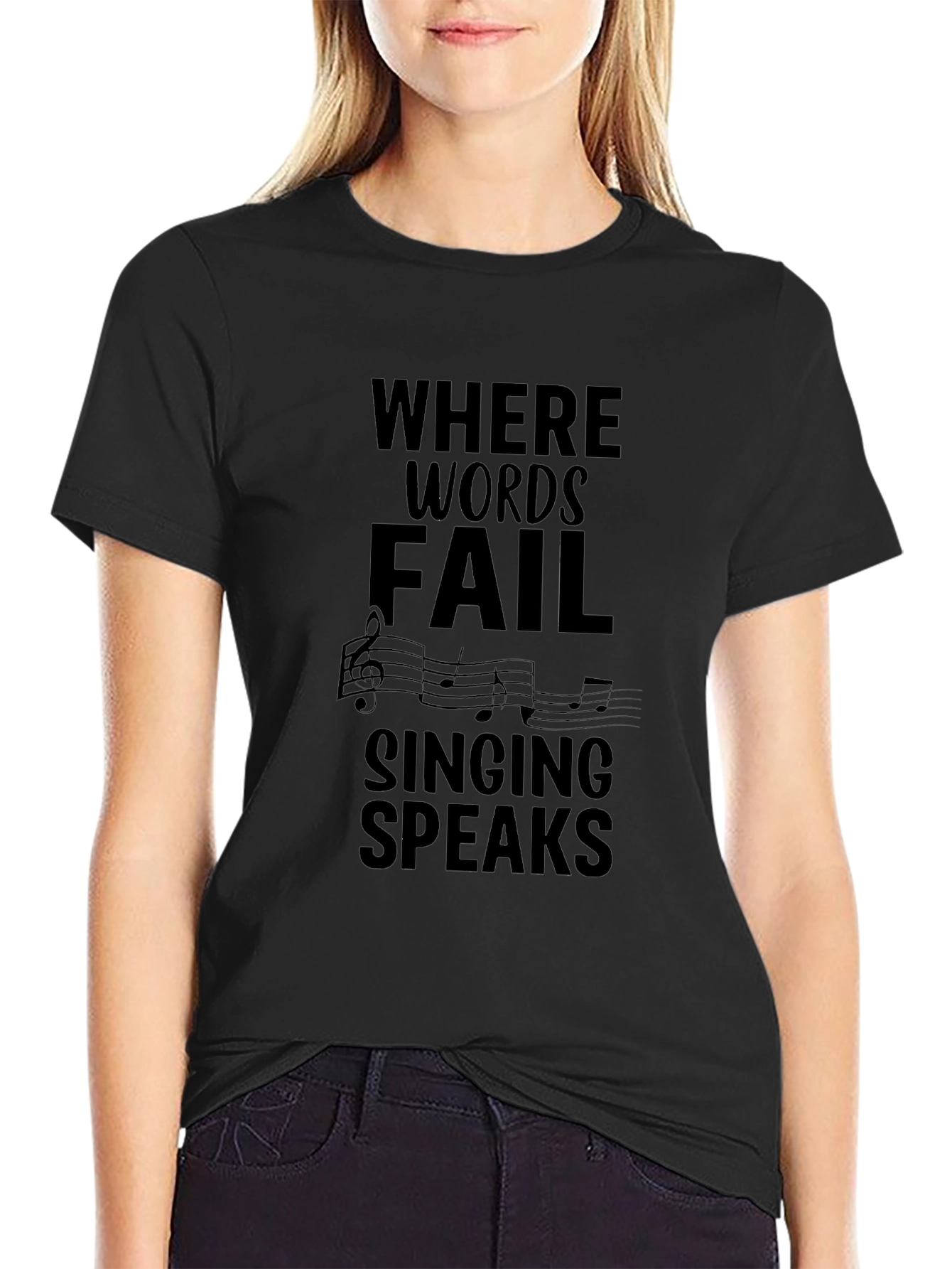 Where Words Fail Music T-Shirt