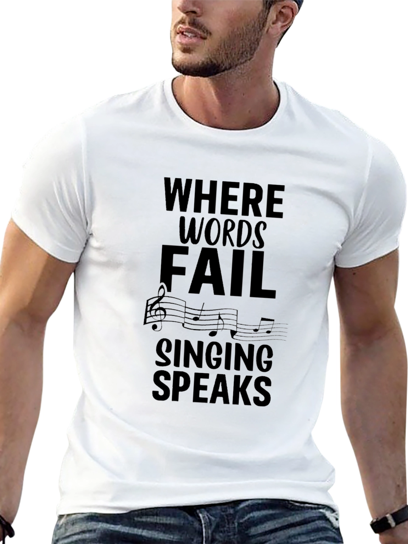 Where Words Fail Music T-Shirt