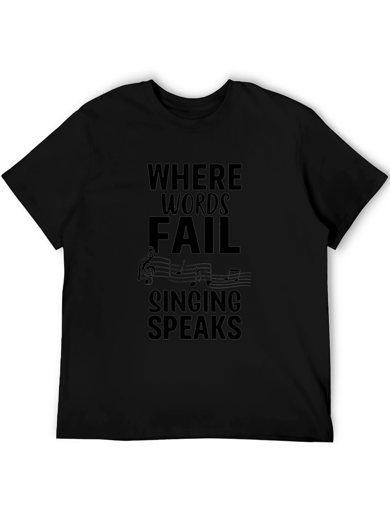 Where Words Fail Music T-Shirt