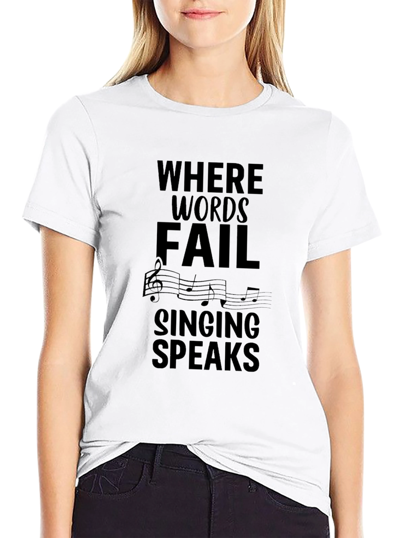 Where Words Fail Music T-Shirt