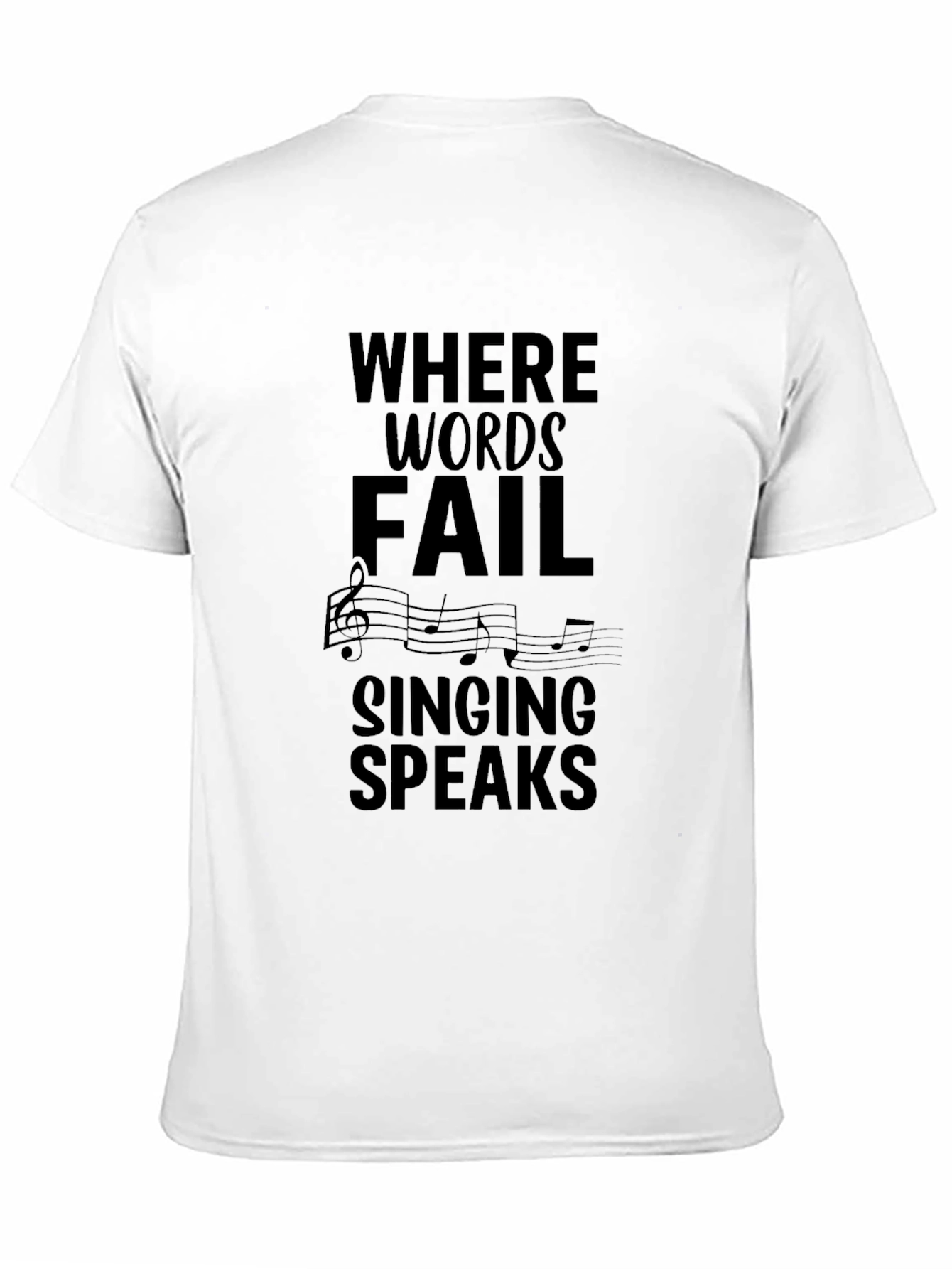 Where Words Fail Music T-Shirt