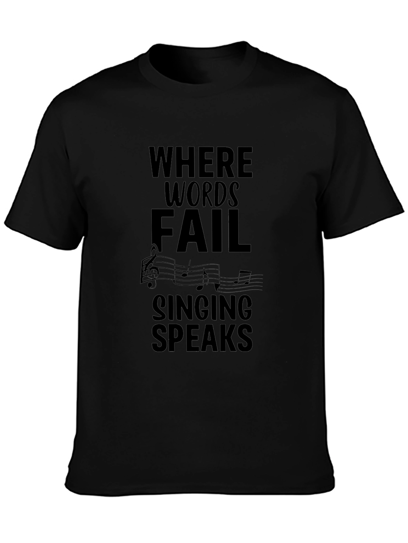 Where Words Fail Music T-Shirt
