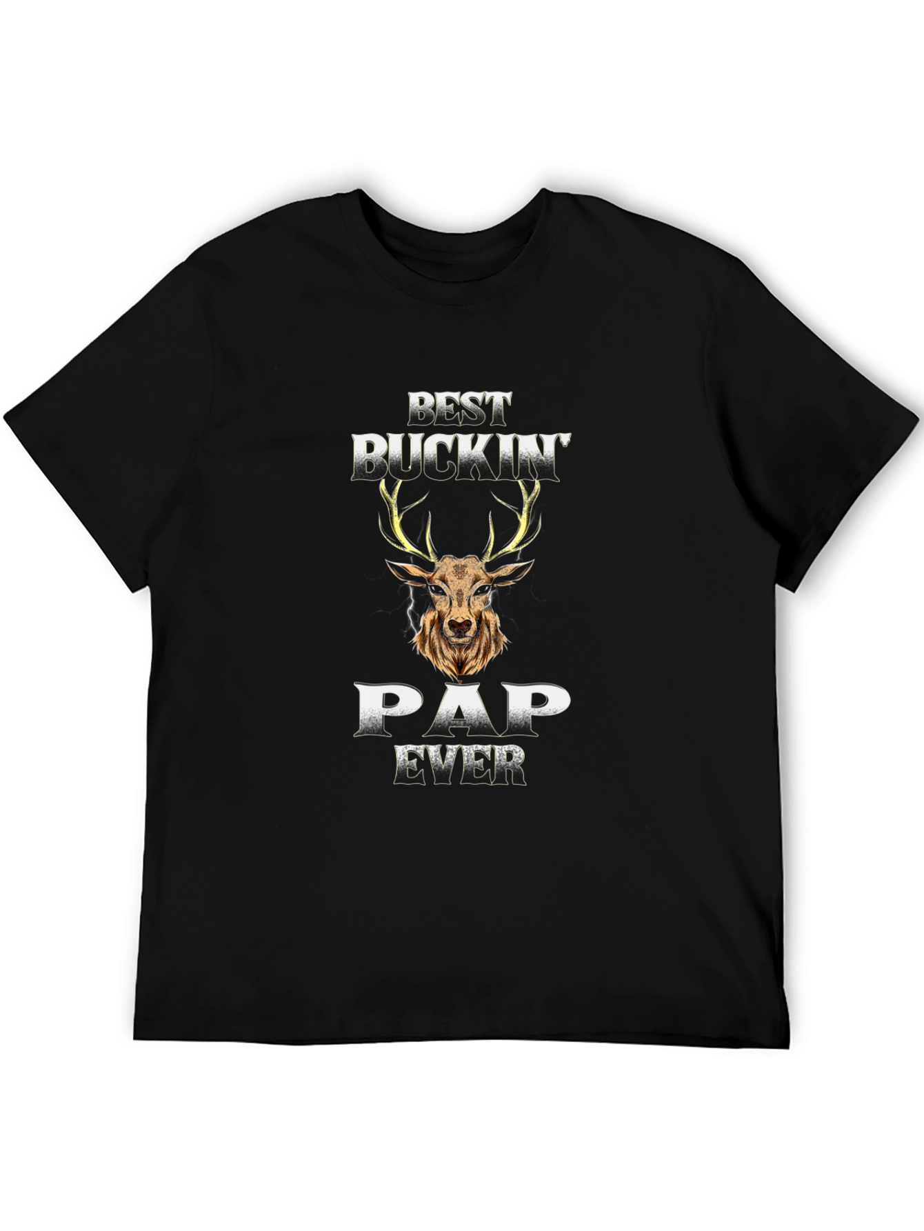 Best Buckin Pap Ever T-Shirt - Deer Design
