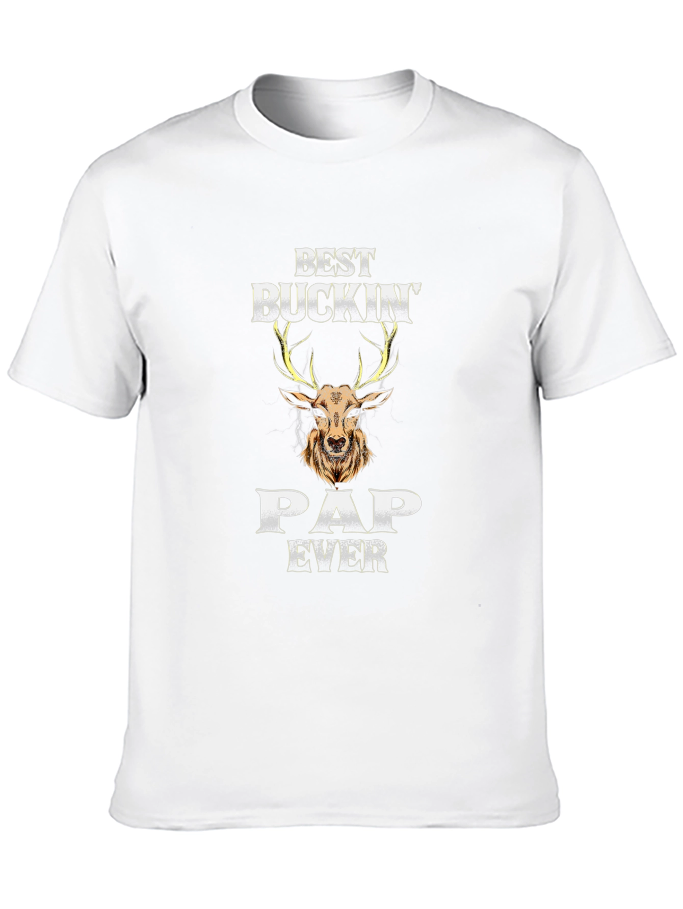 Best Buckin Pap Ever T-Shirt - Deer Design