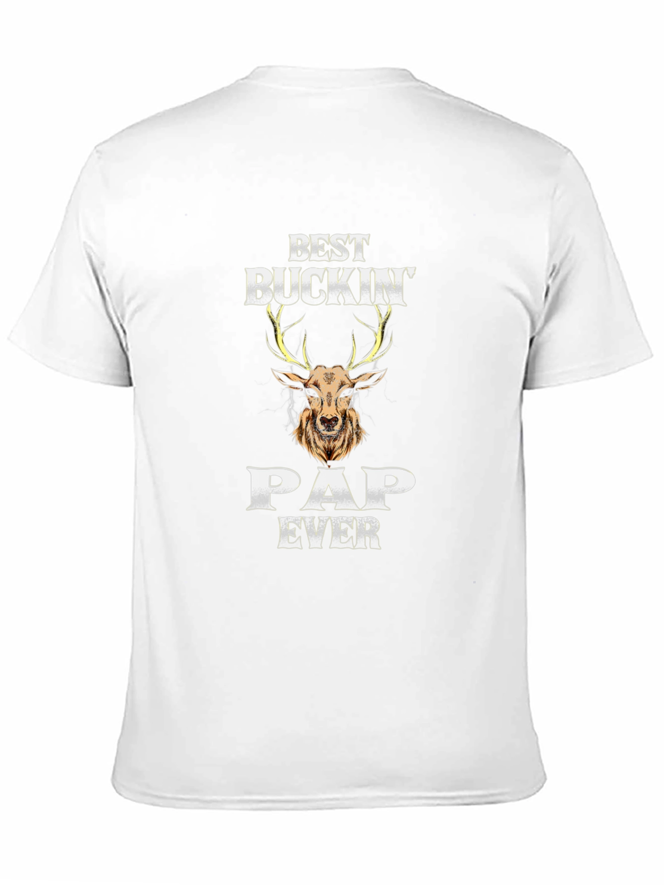 Best Buckin Pap Ever T-Shirt - Deer Design