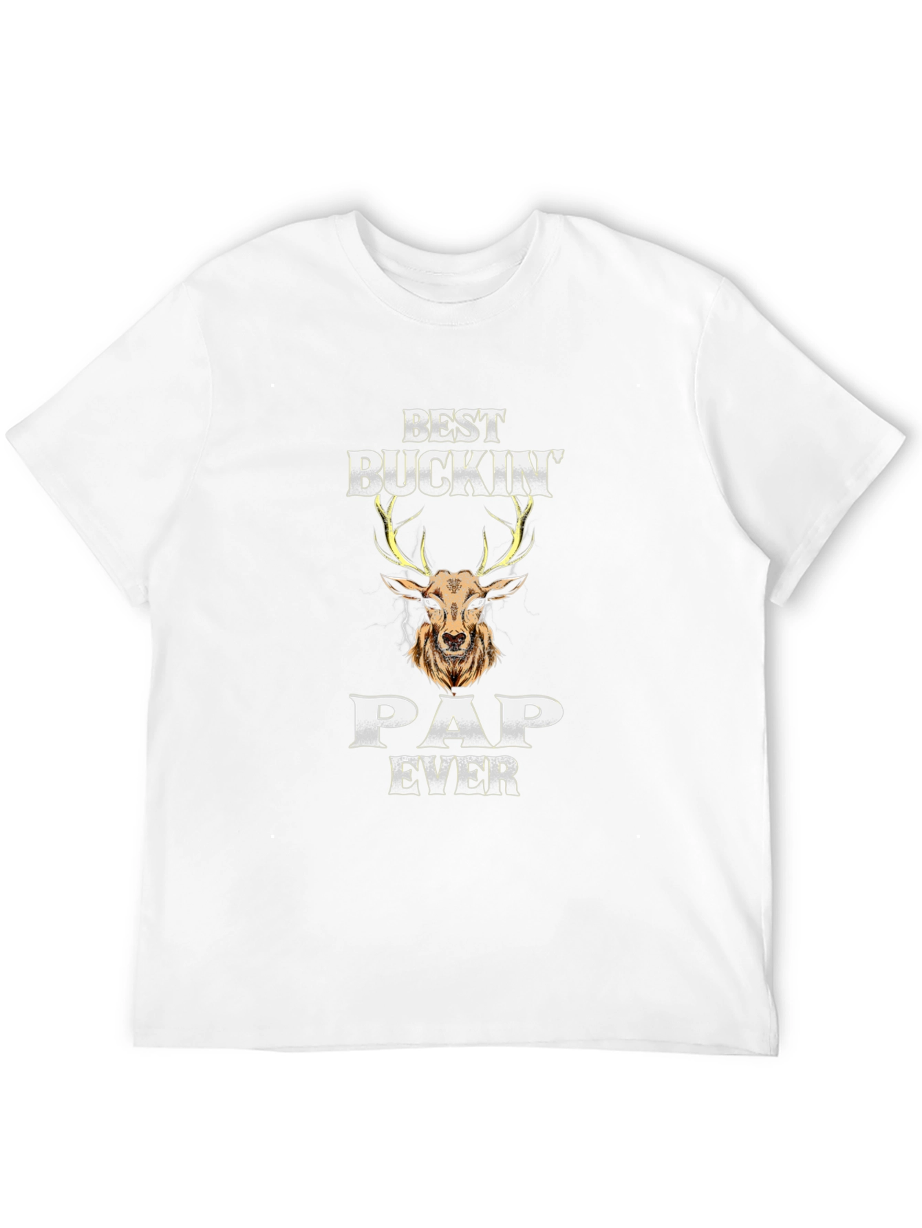 Best Buckin Pap Ever T-Shirt - Deer Design