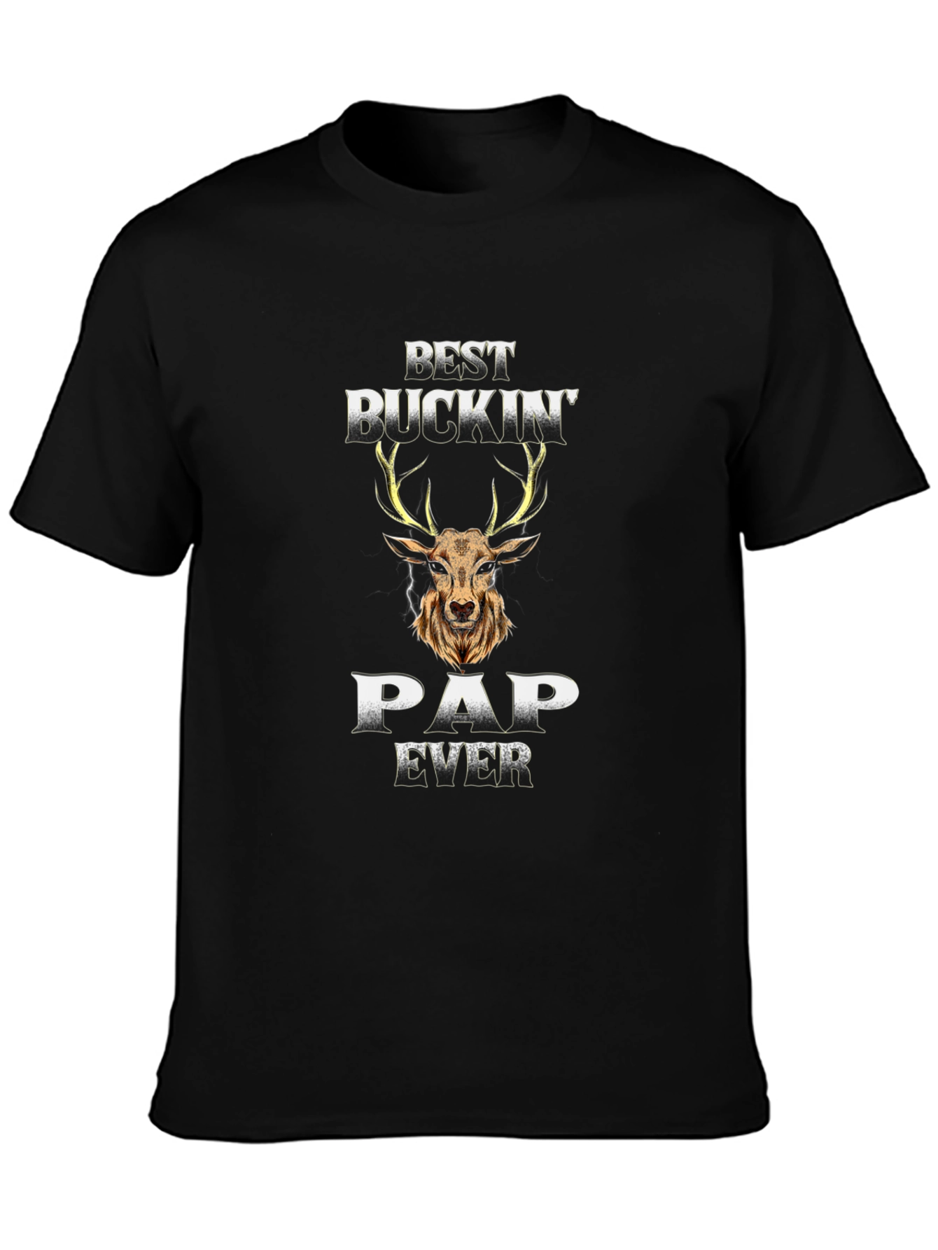 Best Buckin Pap Ever T-Shirt - Deer Design