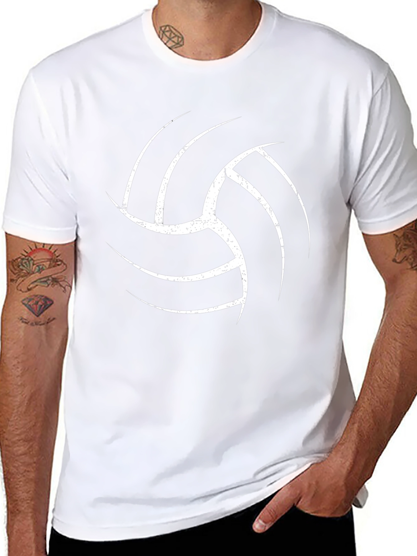 Volleyball Graphic Tee - Stylish & Comfy Black T-Shirt