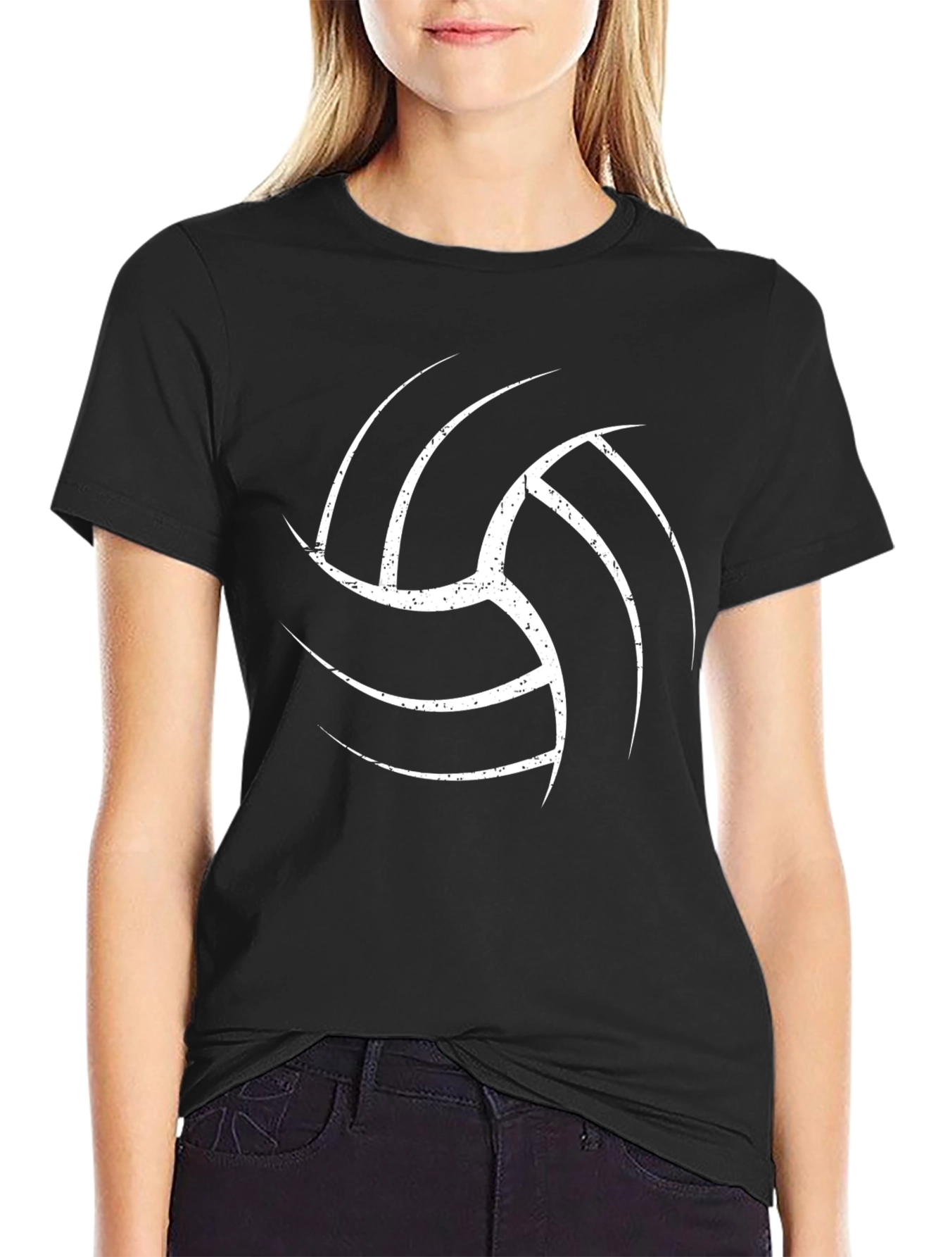 Volleyball Graphic Tee - Stylish & Comfy Black T-Shirt