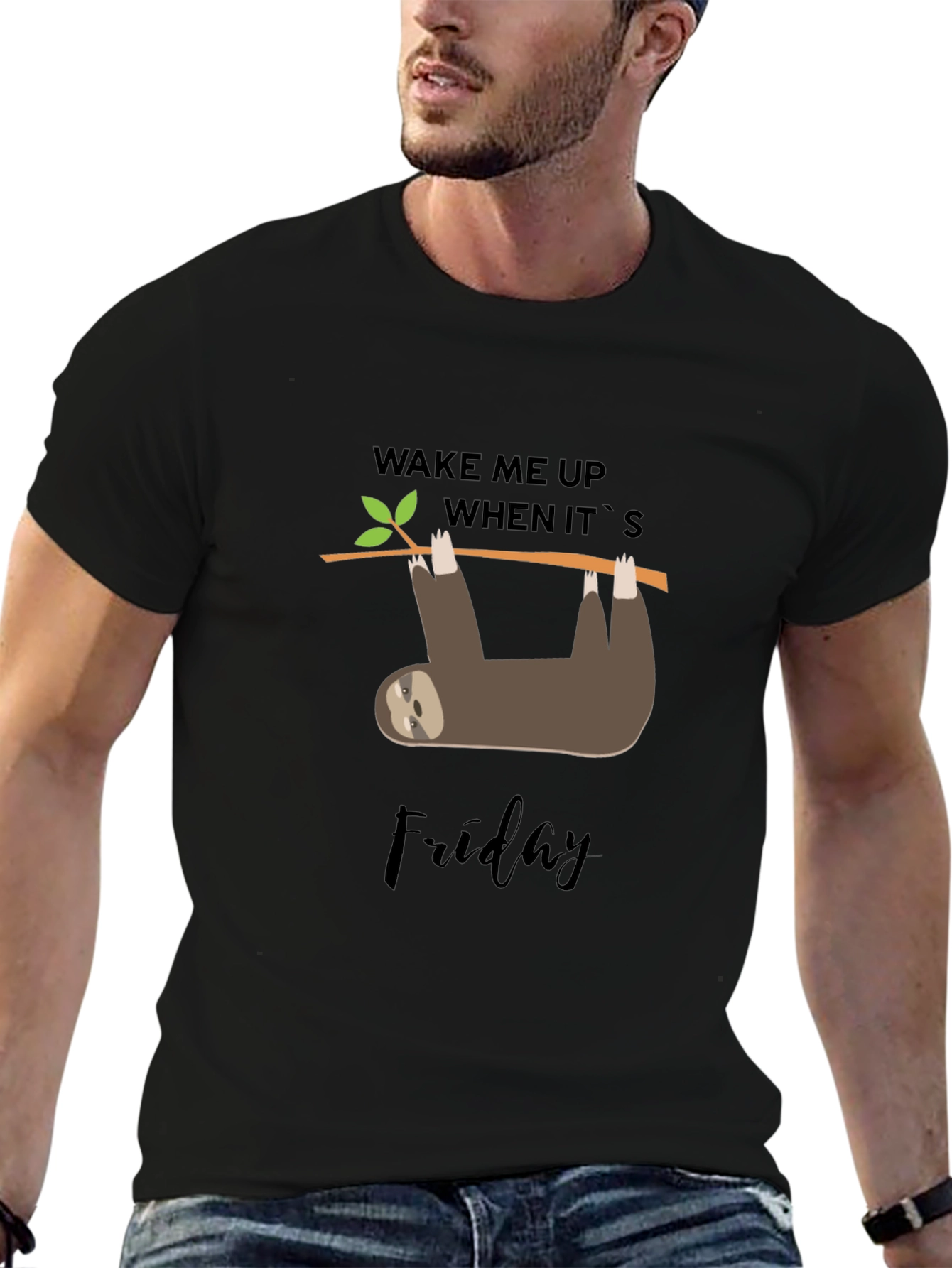 Wake Me Up When Its Friday Sloth T-Shirt