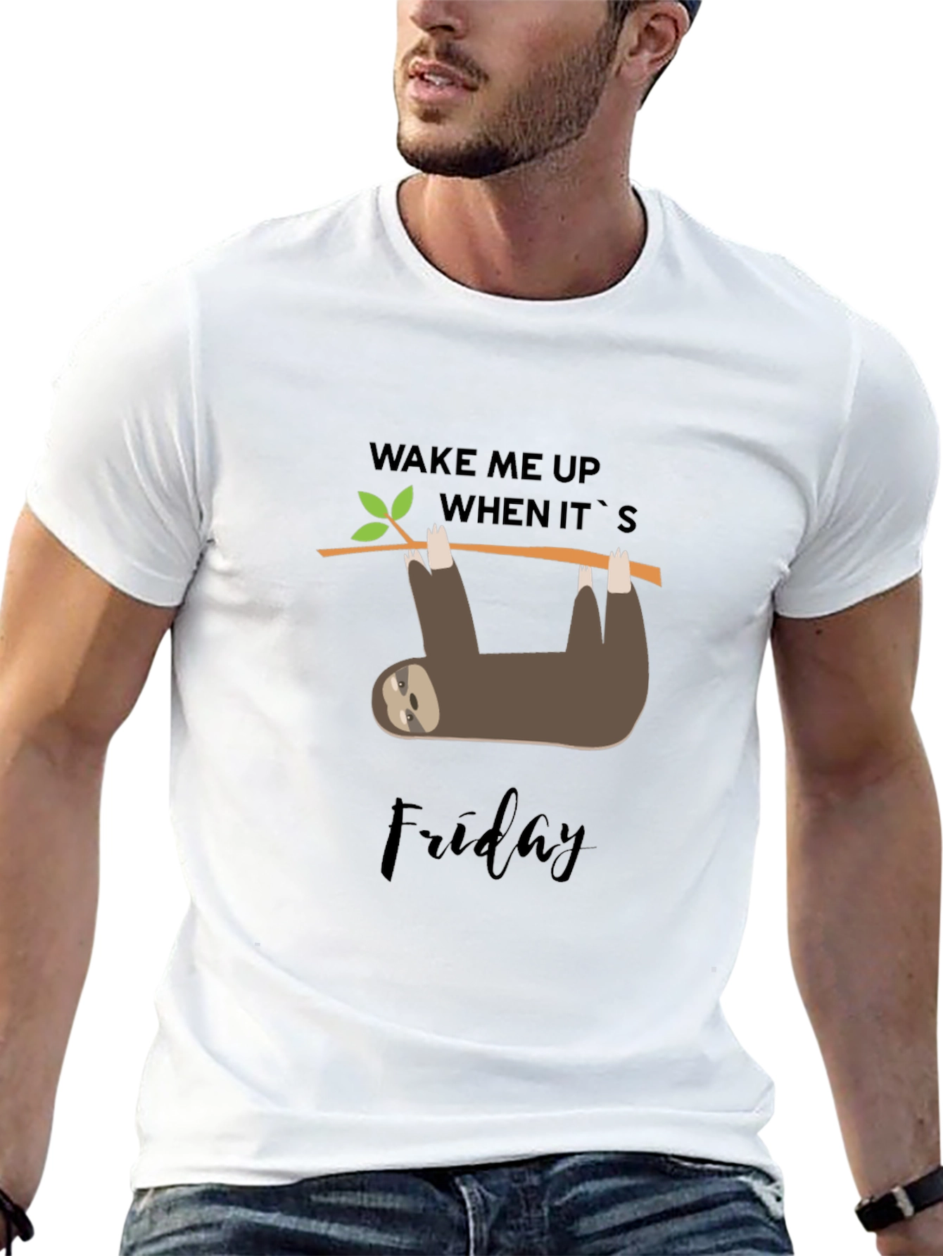 Wake Me Up When Its Friday Sloth T-Shirt