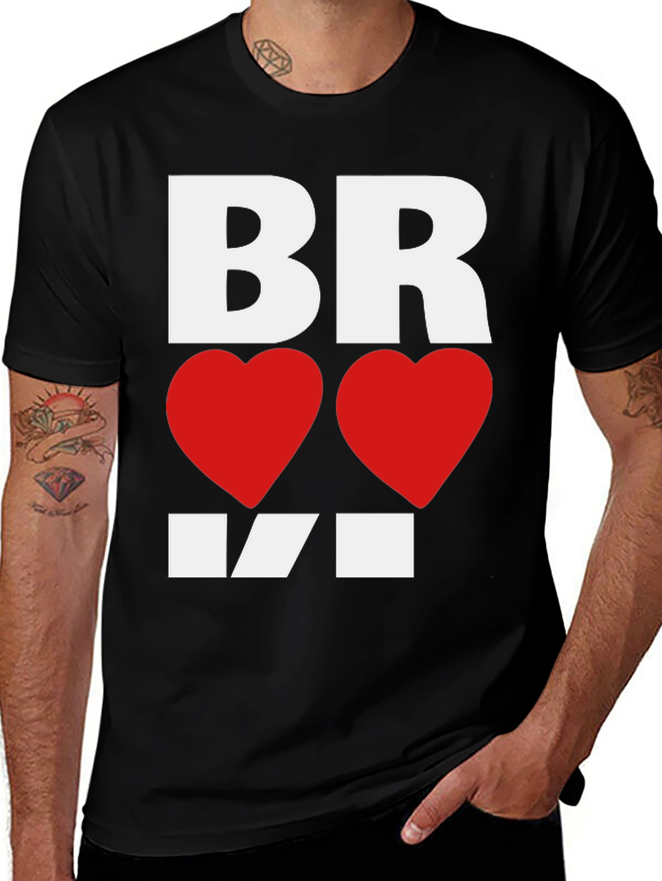 Black BR <3 VI Graphic Tee