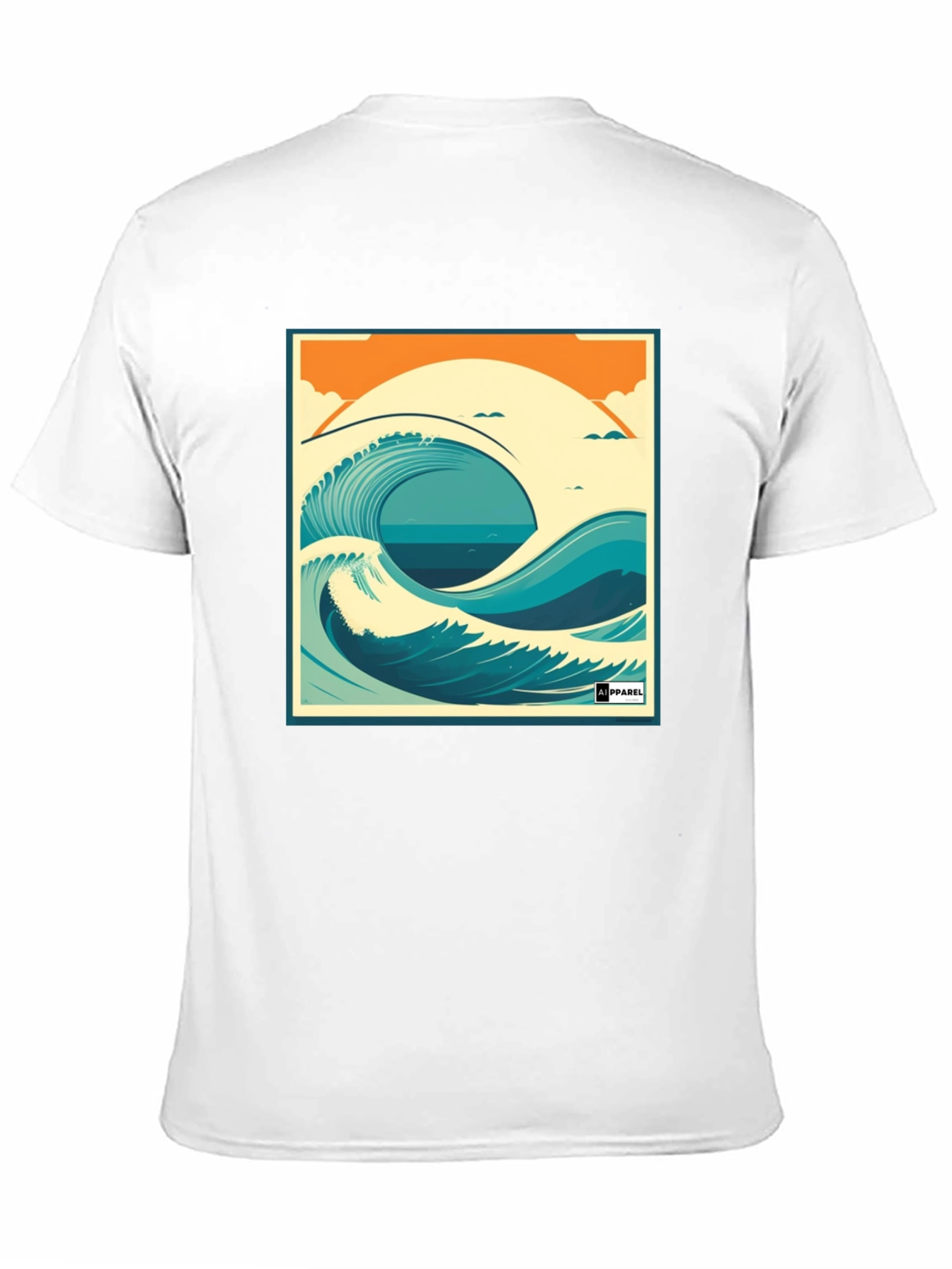 Wave Graphic T-Shirt - Black