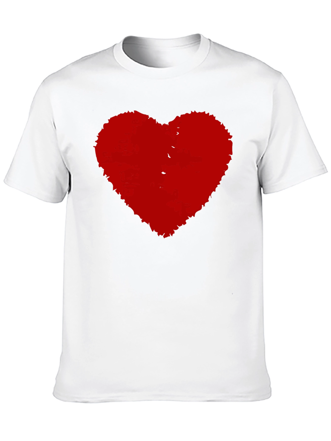 Black T-Shirt with Red Heart