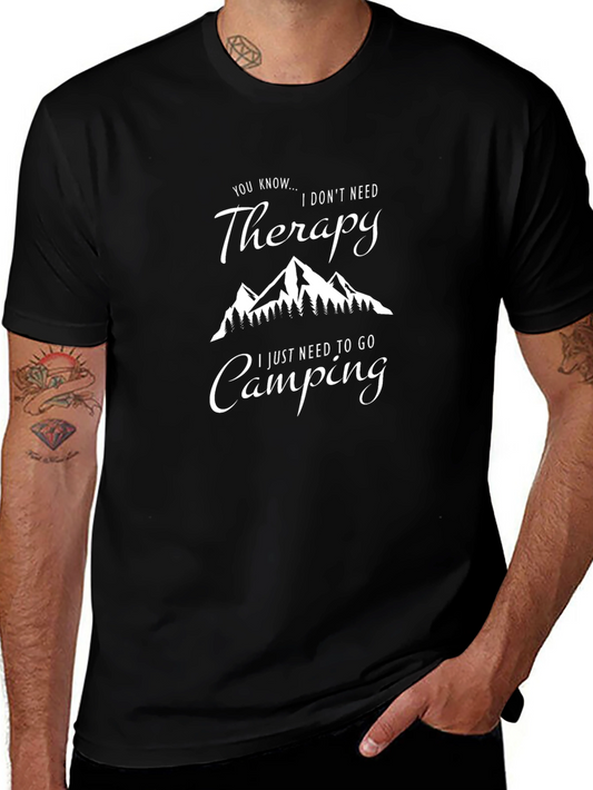 Therapy Camping Graphic T-Shirt