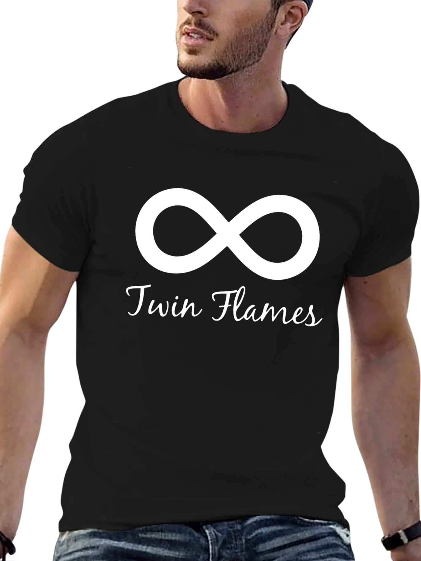 Twin Flames Infinity Symbol Graphic T-Shirt