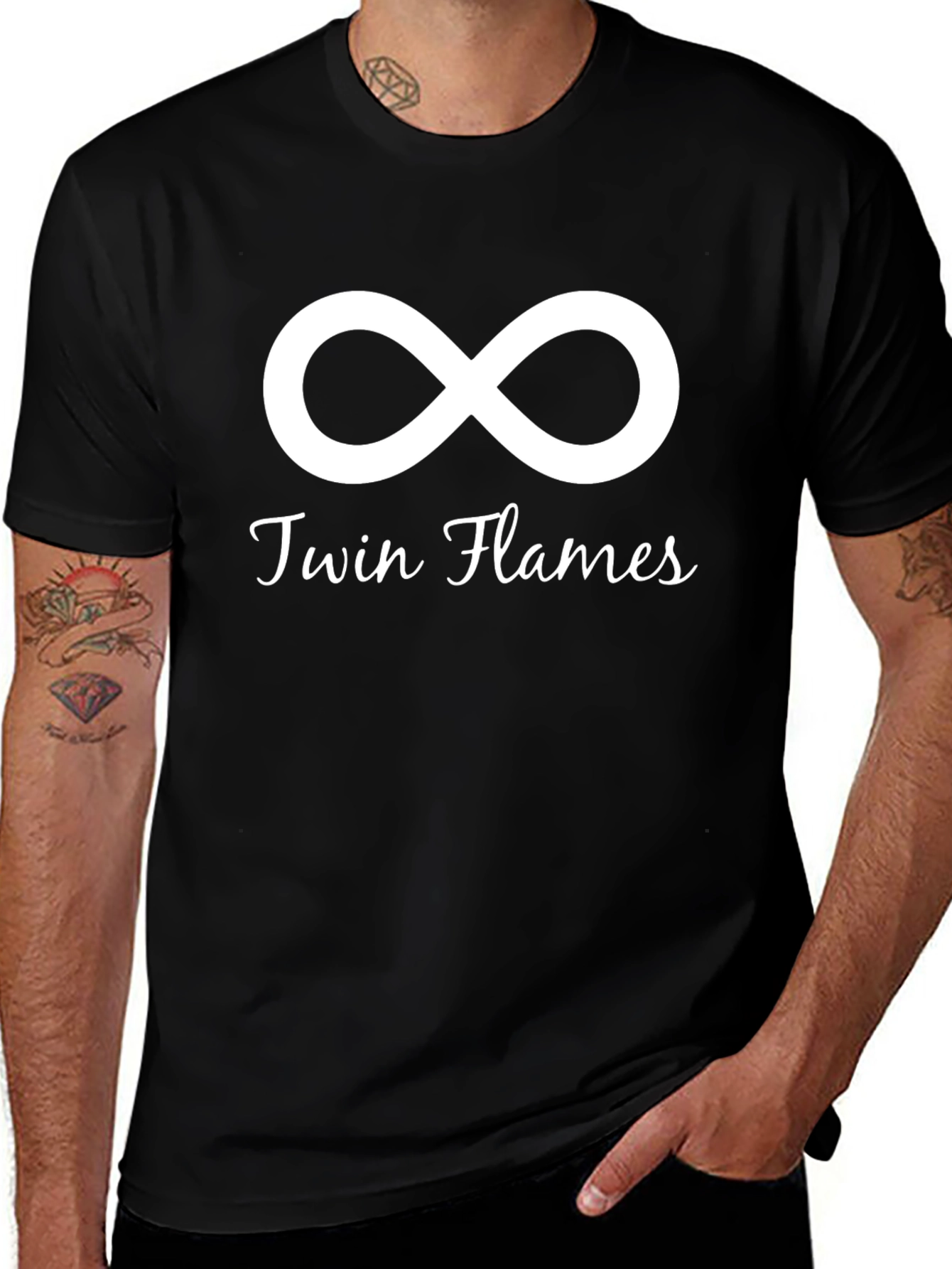 Twin Flames Infinity Symbol Graphic T-Shirt