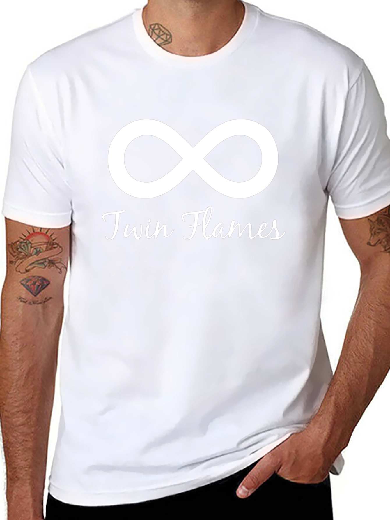 Twin Flames Infinity Symbol Graphic T-Shirt
