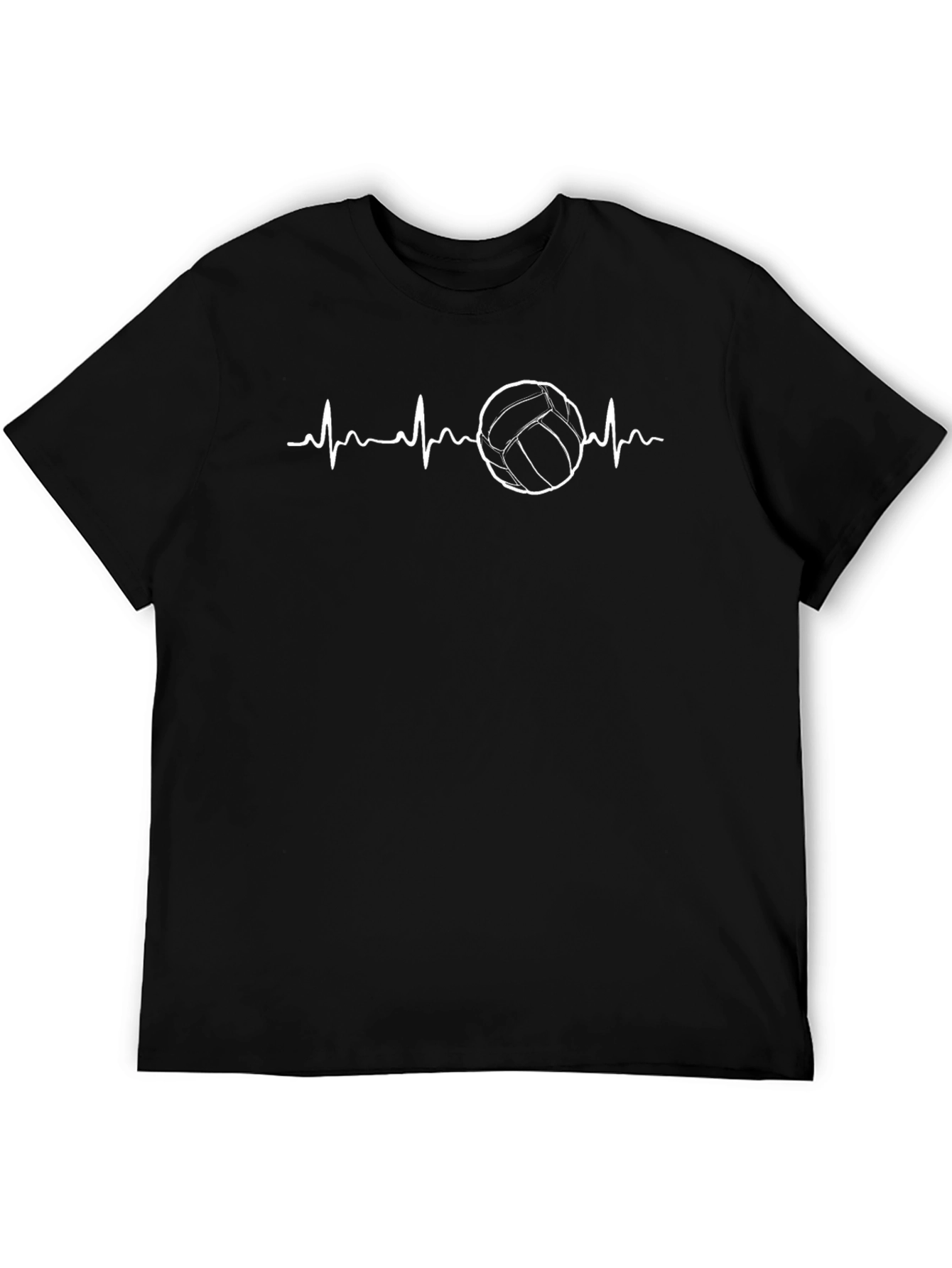 Volleyball Heartbeat Graphic T-Shirt