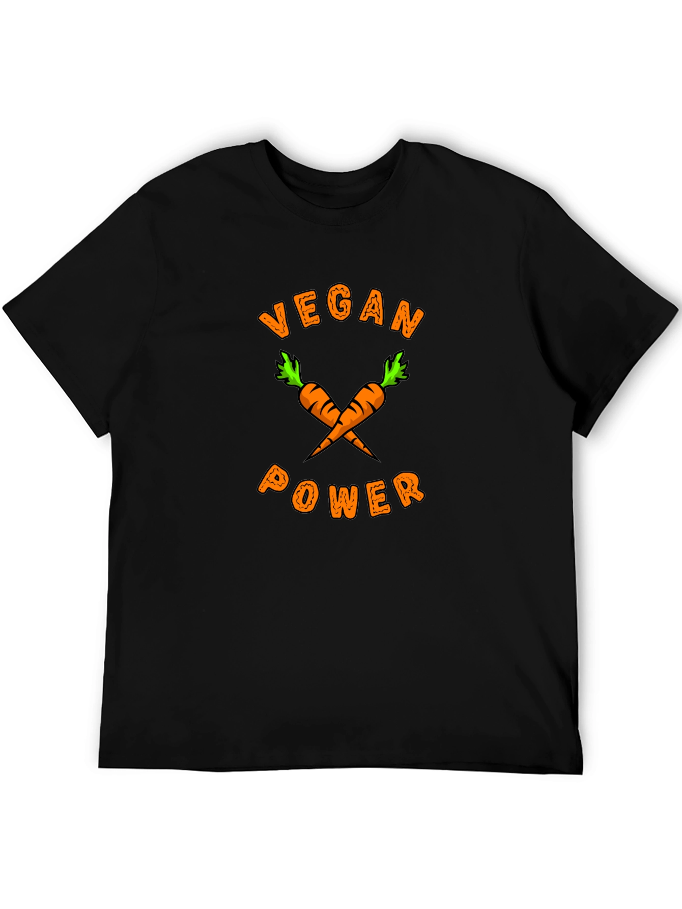 Vegan Power T-Shirt - Carrot Graphic Tee