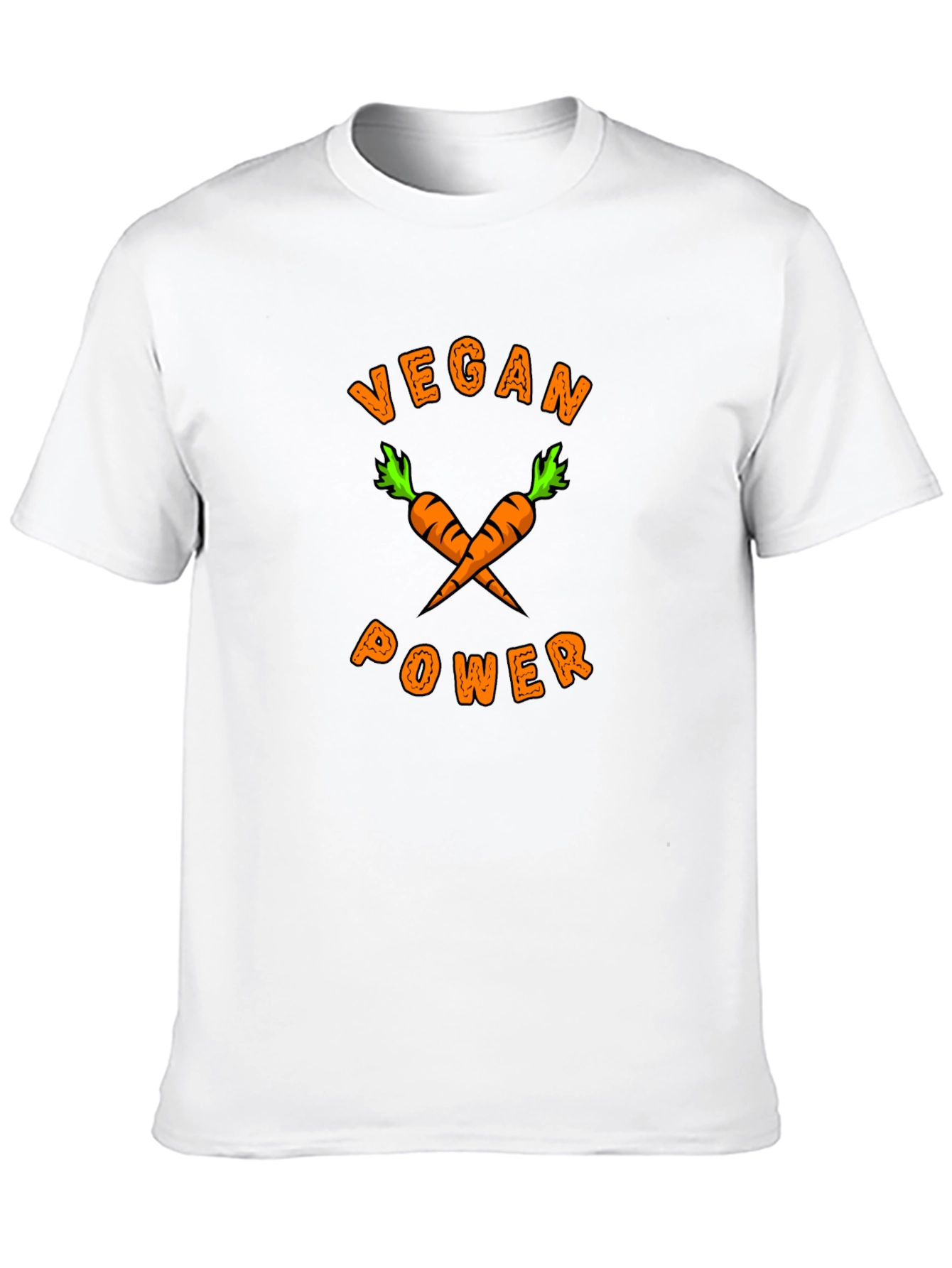 Vegan Power T-Shirt - Carrot Graphic Tee