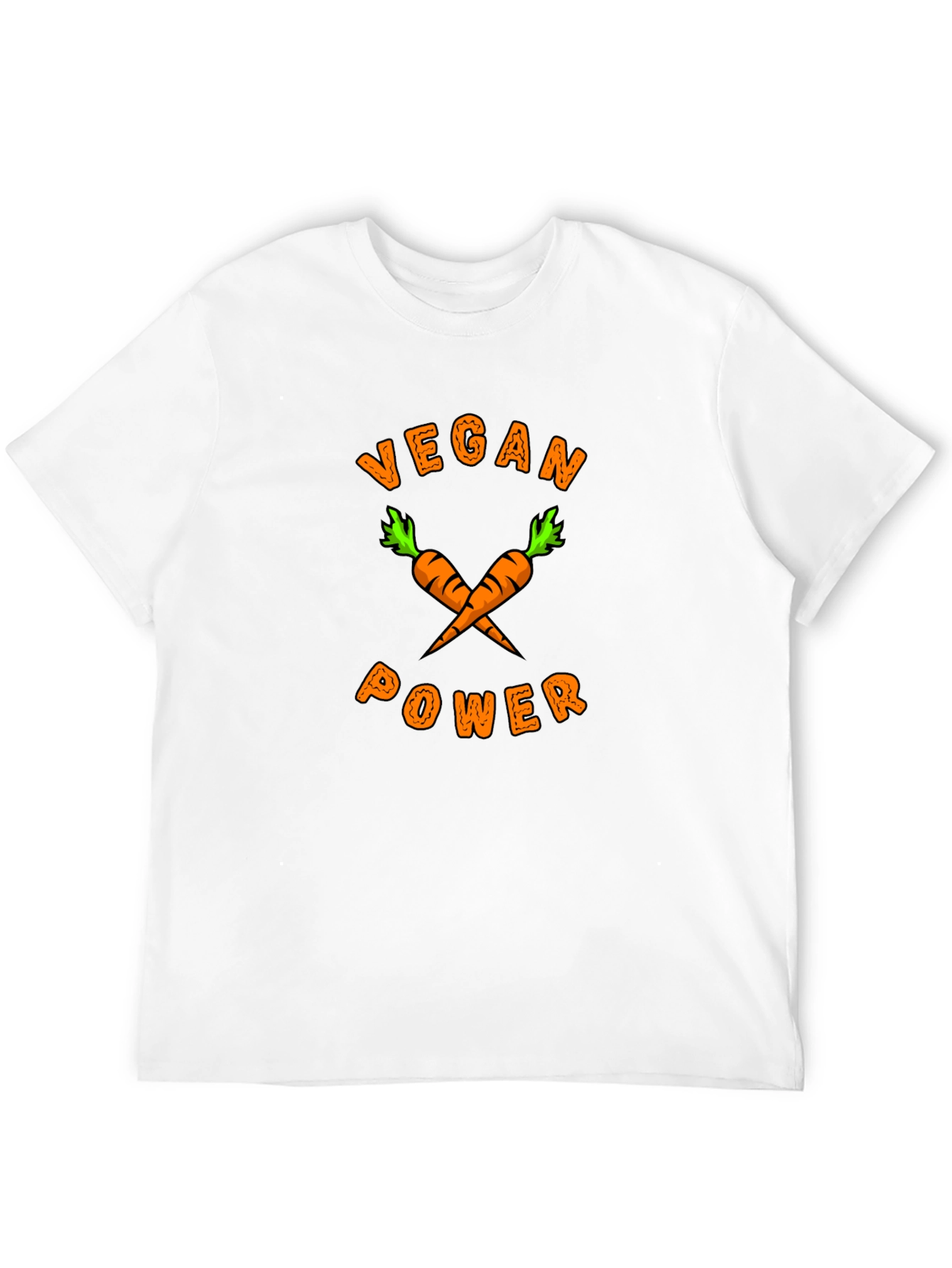 Vegan Power T-Shirt - Carrot Graphic Tee