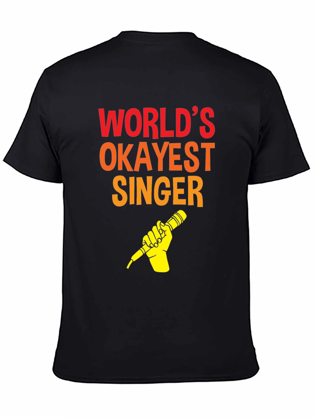 Worlds Okayest Singer T-Shirt - Funny Music Tee