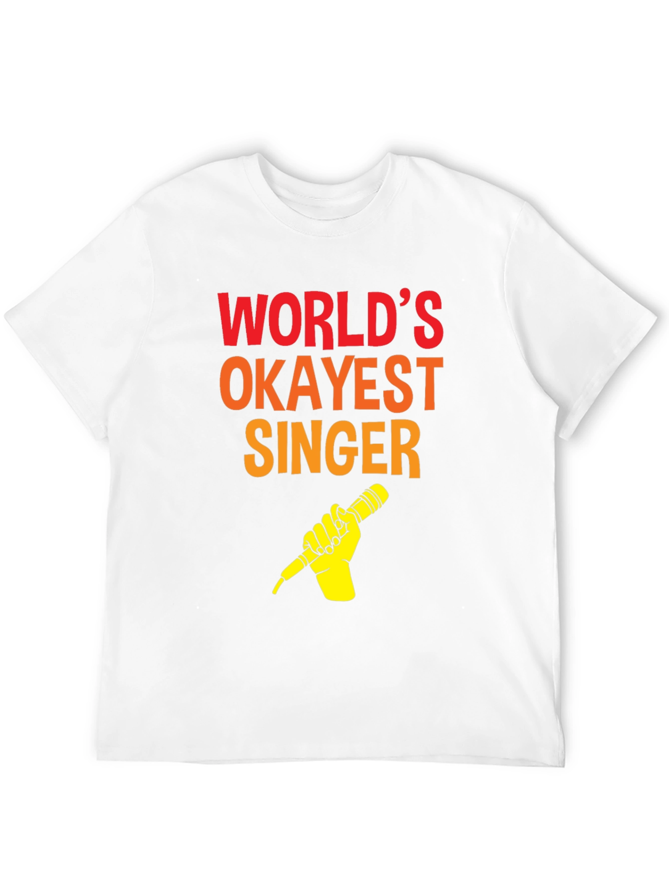 Worlds Okayest Singer T-Shirt - Funny Music Tee