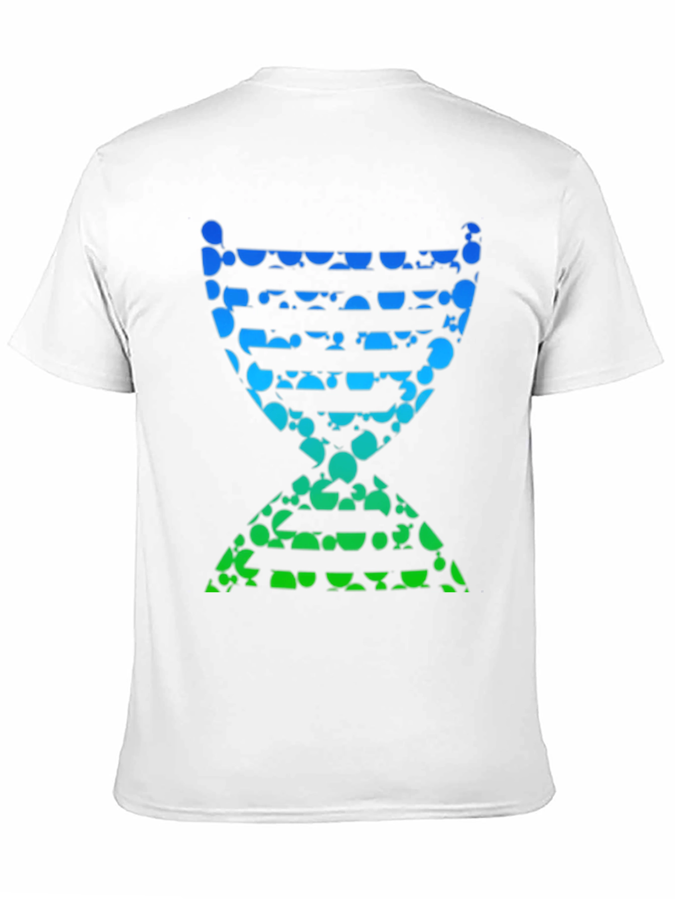 Abstract DNA Helix Graphic Tee - Black