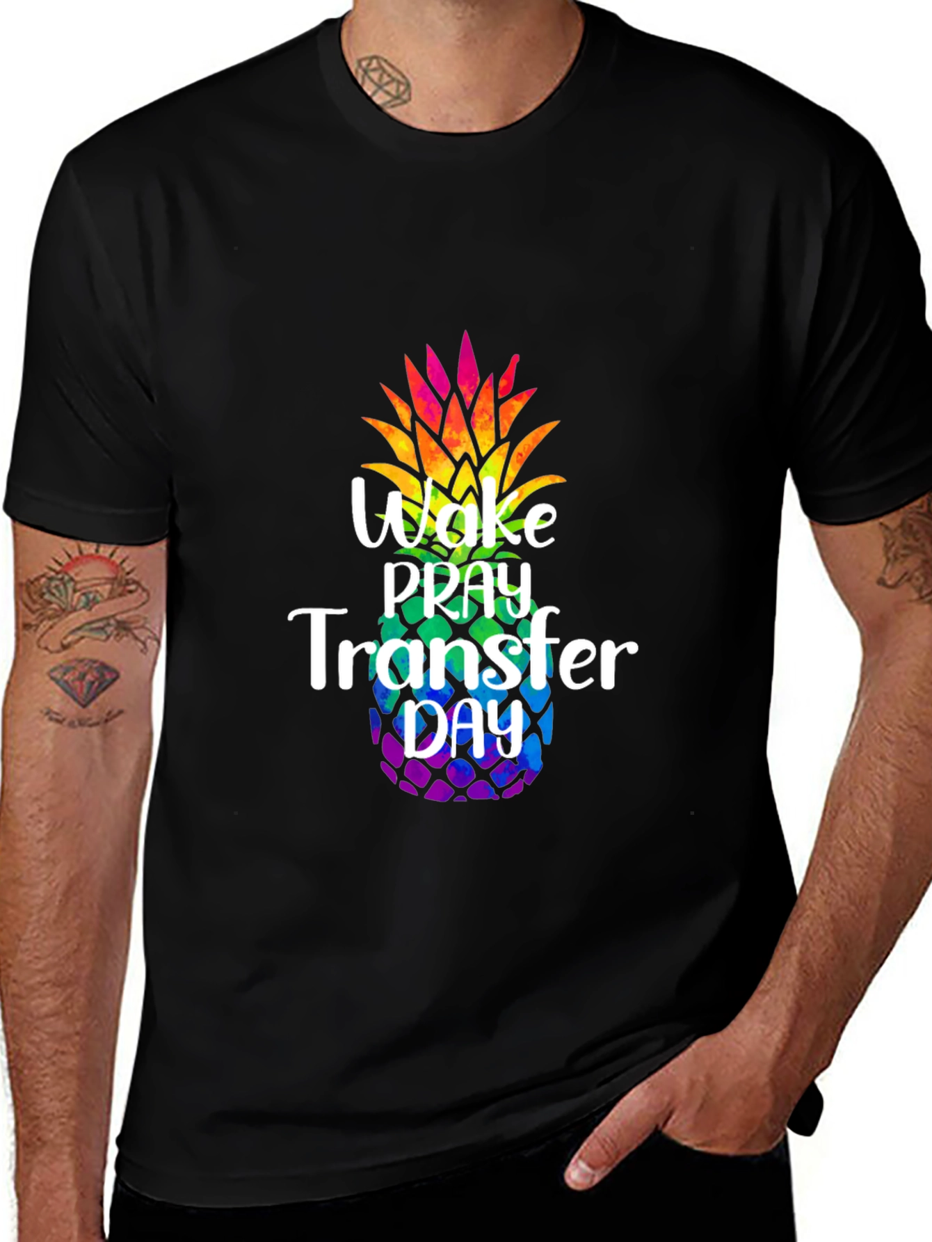 Wake Pray Transfer Day Pineapple T-Shirt