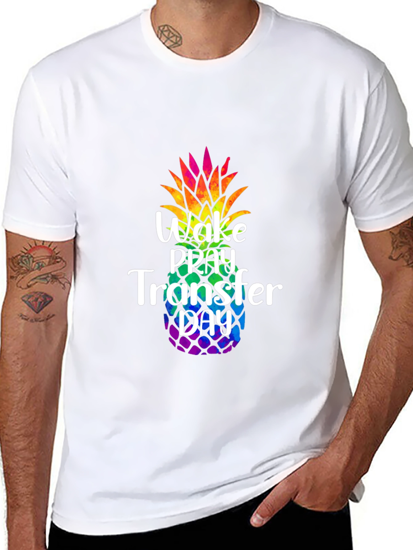 Wake Pray Transfer Day Pineapple T-Shirt