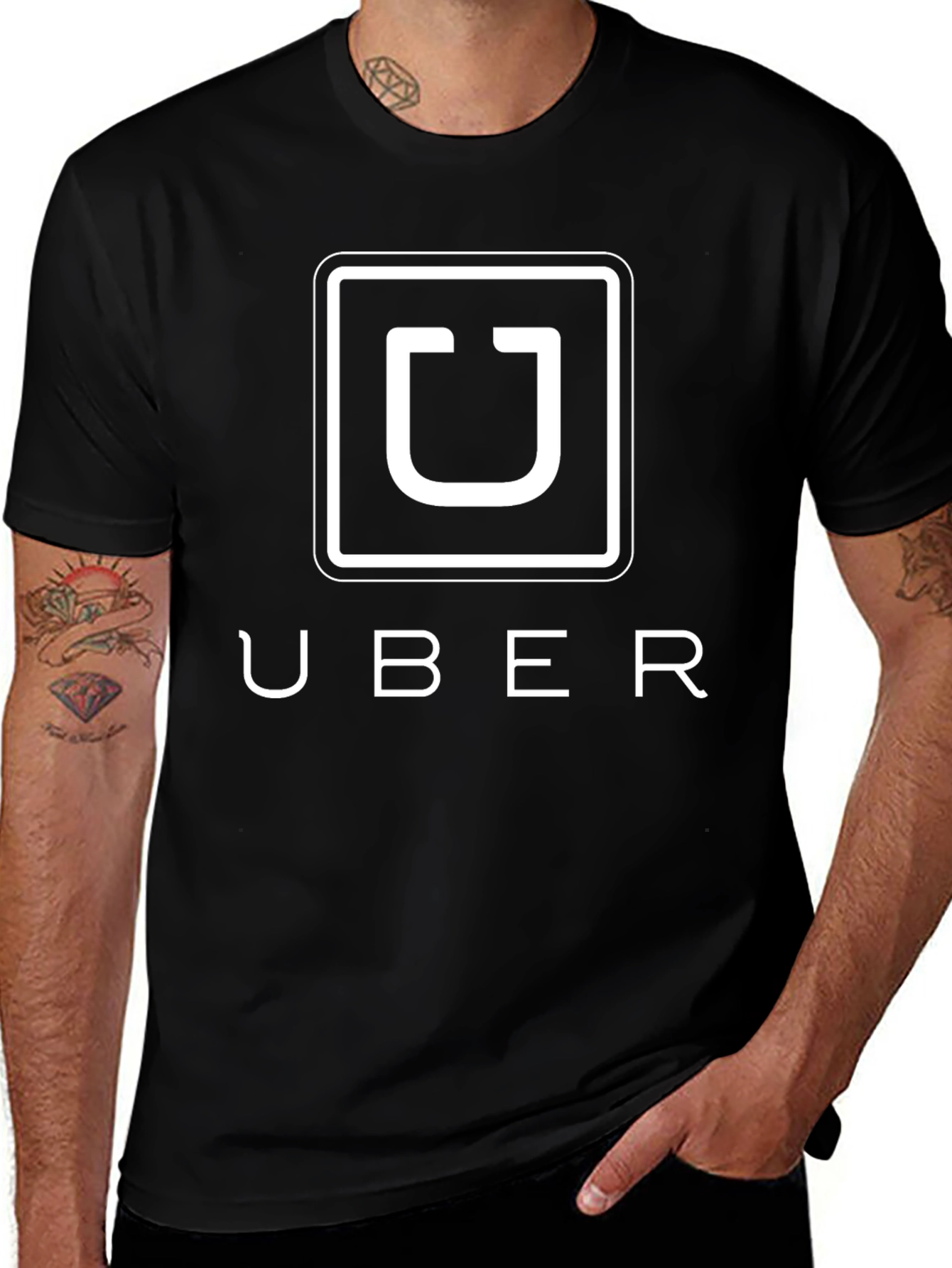 Uber Logo Black T-Shirt - Ride in Style!