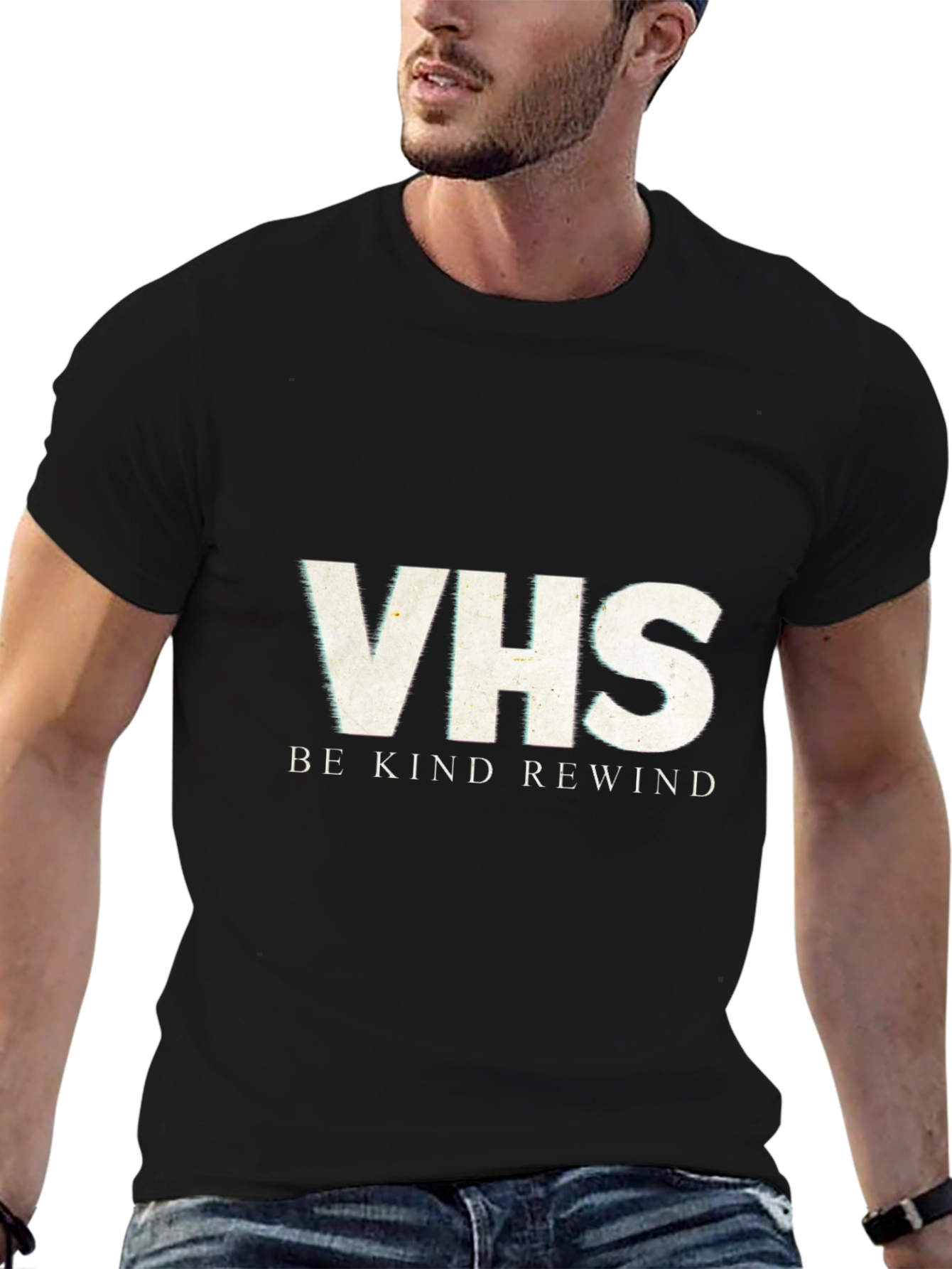 VHS Be Kind Rewind Black T-Shirt